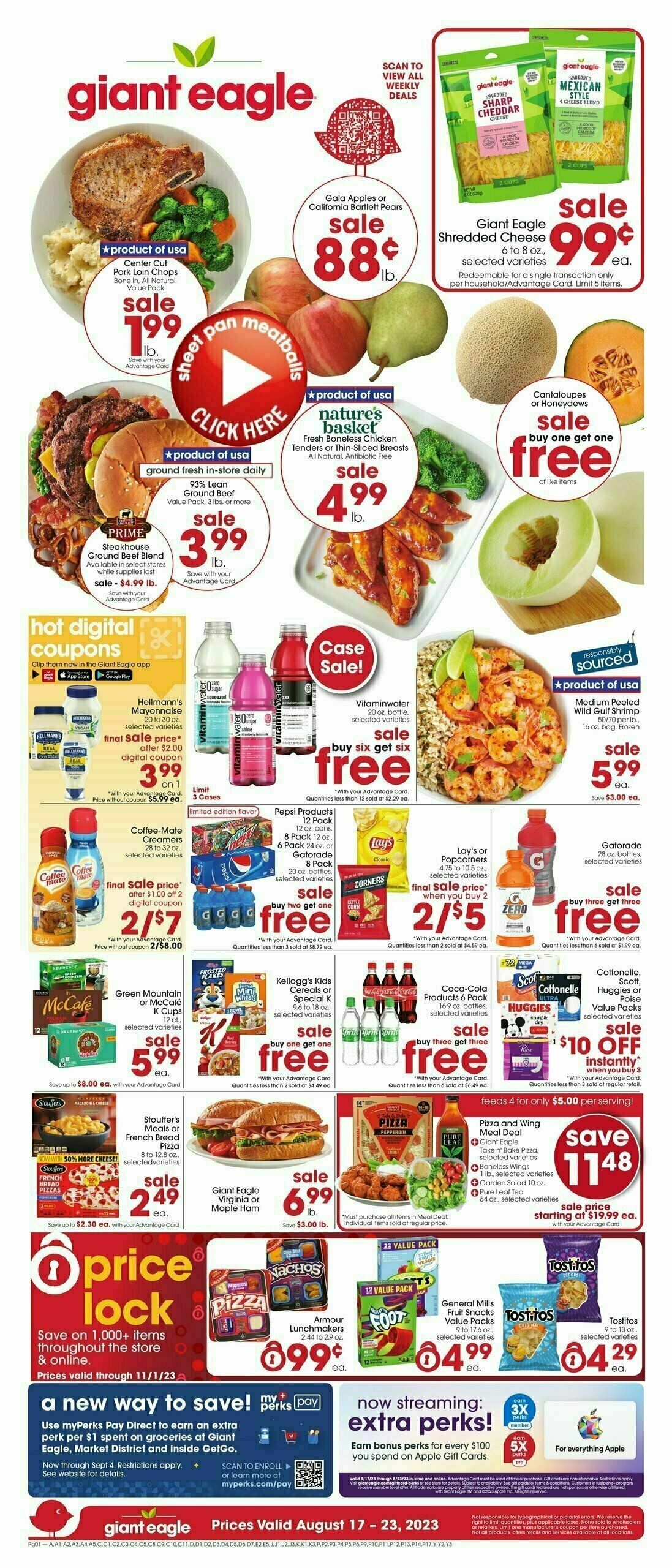 Giant Eagle Weekly Ad from August 17