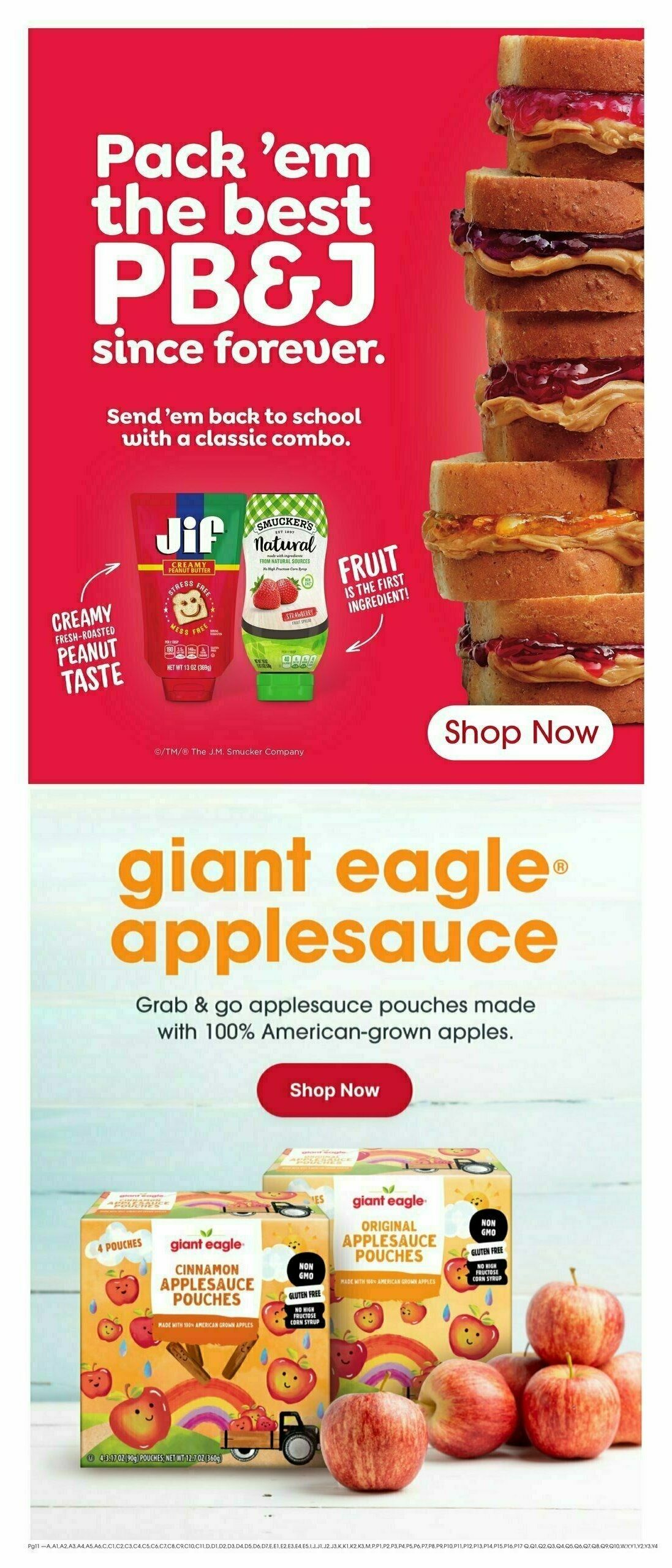 Giant Eagle Weekly Ad from August 17