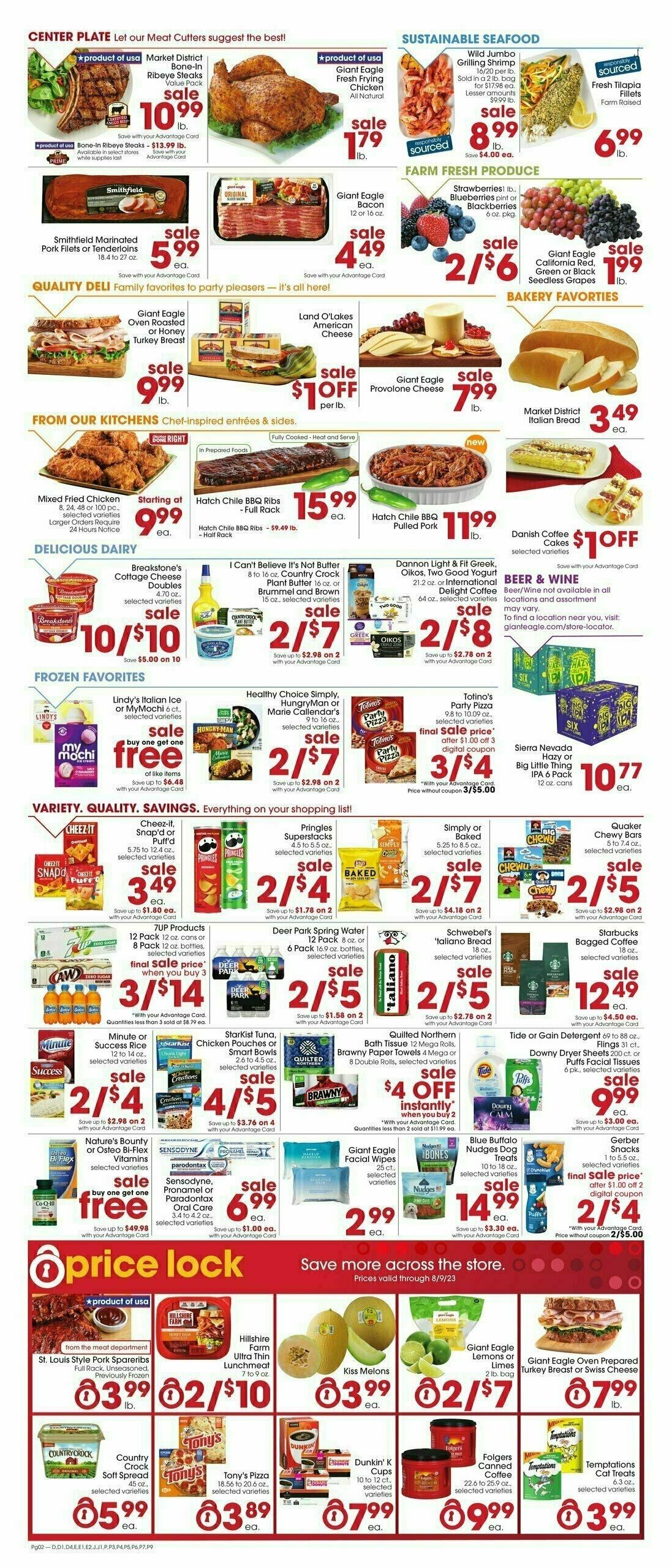 Giant Eagle Weekly Ad from August 17