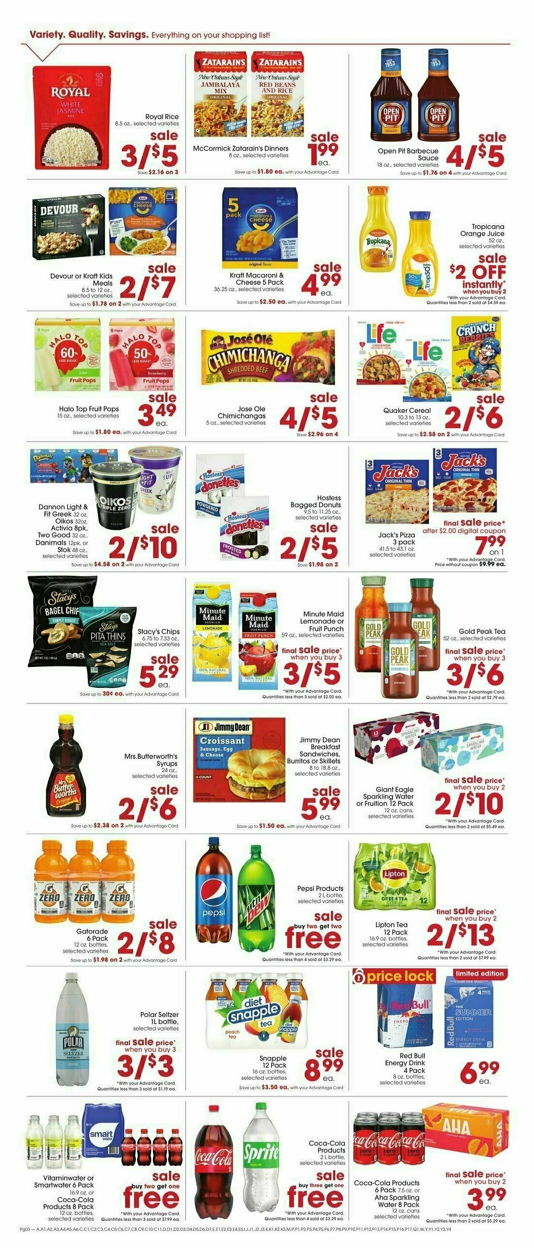 Giant Eagle Weekly Ad from August 17