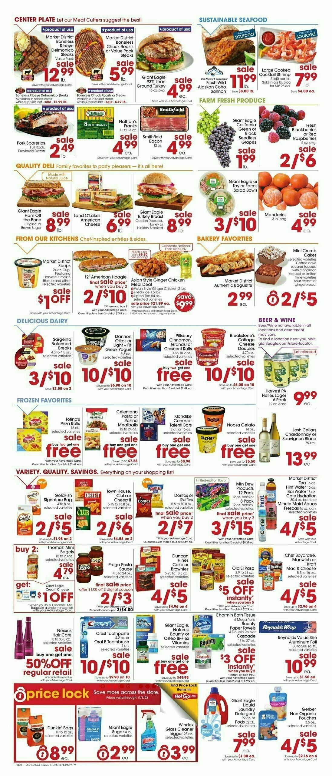 Giant Eagle Weekly Ad from September 14