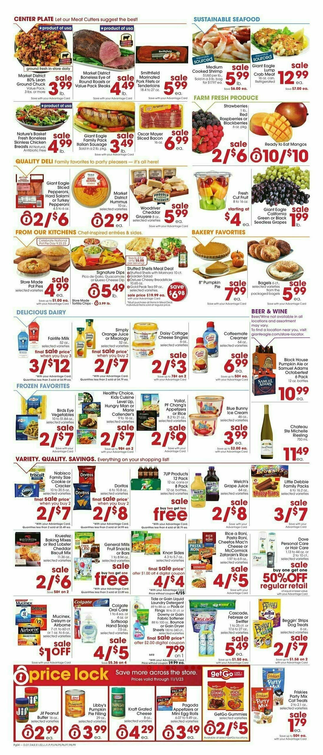 Giant Eagle Weekly Ad from September 21