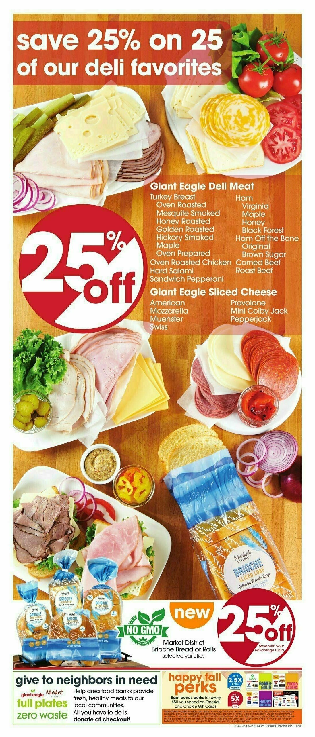 Giant Eagle Weekly Ad from September 21