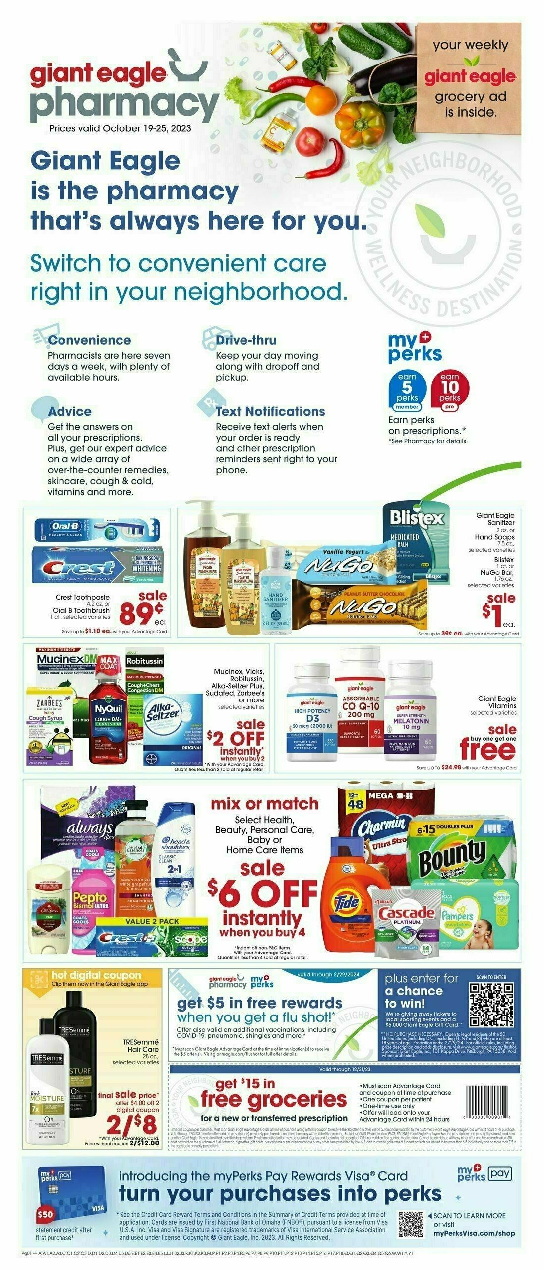 Giant Eagle Weekly Ad from October 19