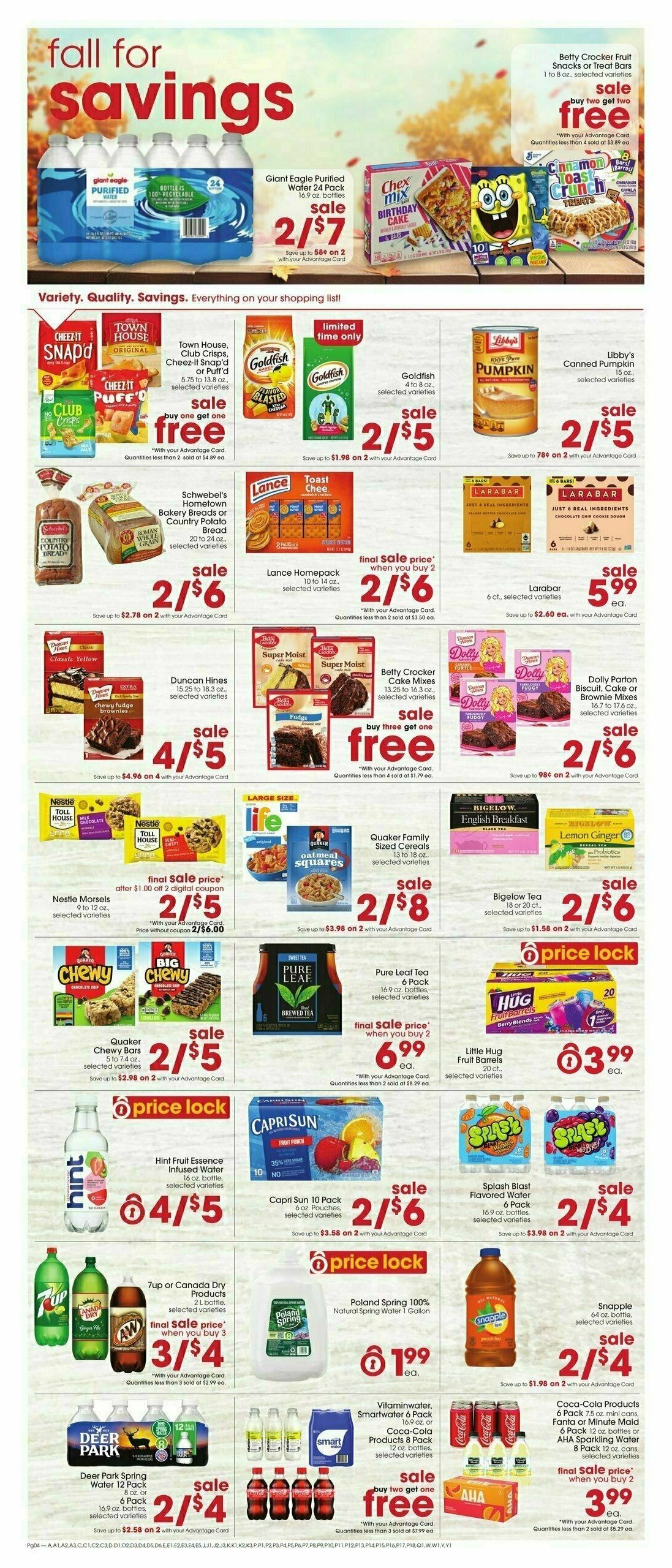 Giant Eagle Weekly Ad from October 19