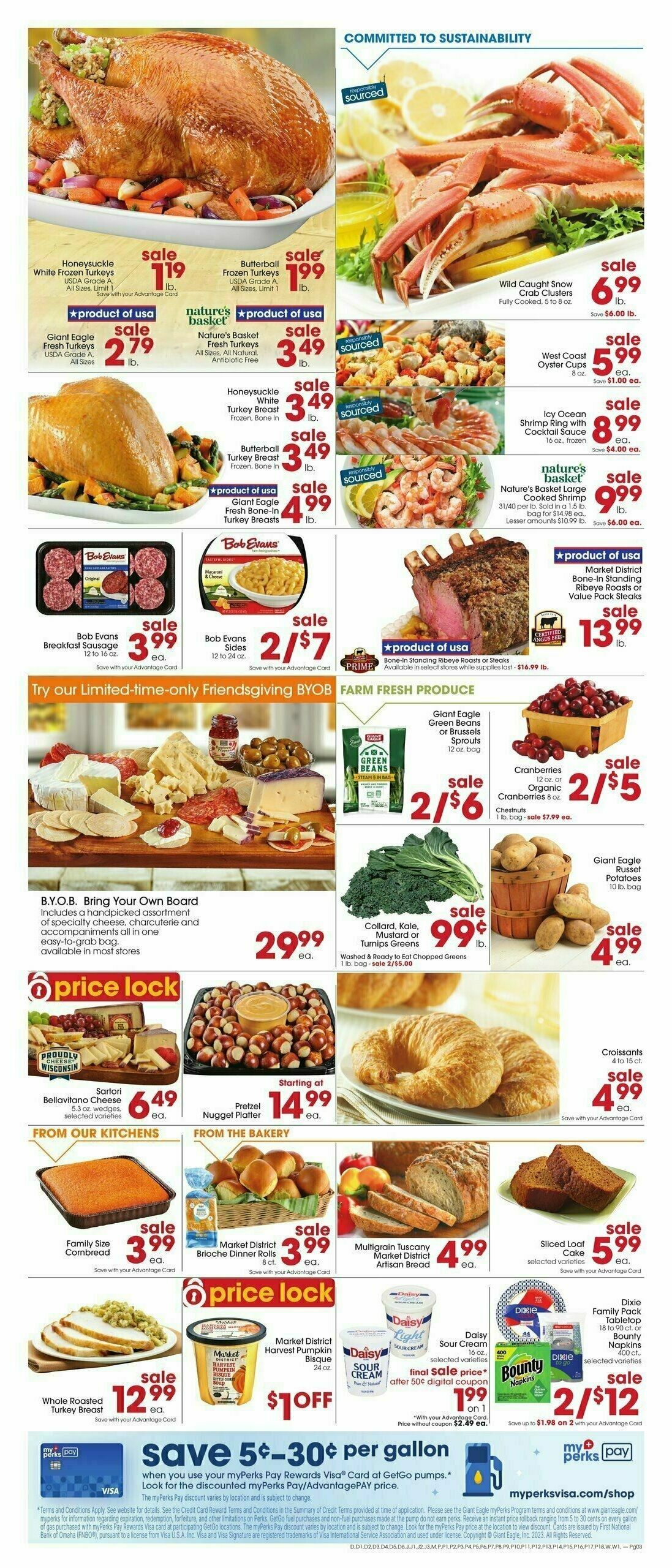 Giant Eagle Weekly Ad from November 16