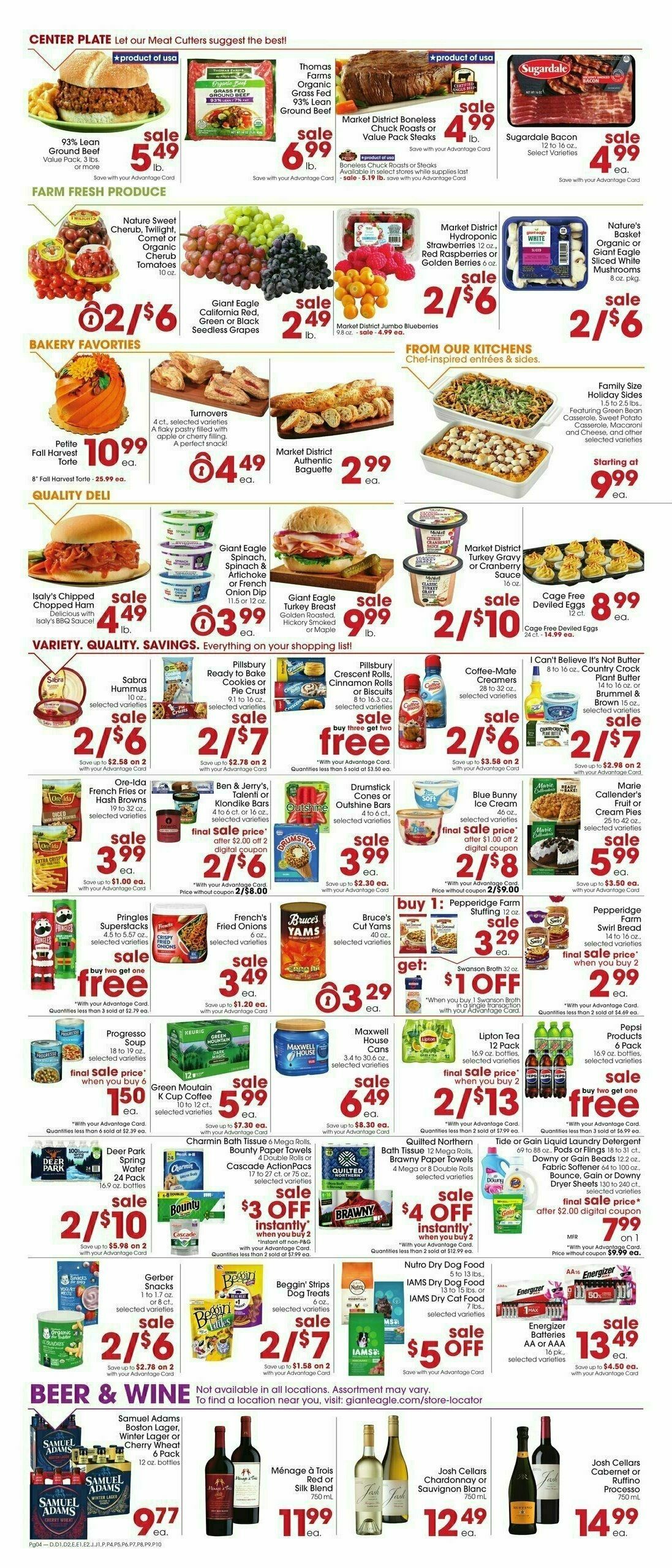 Giant Eagle Weekly Ad from November 16