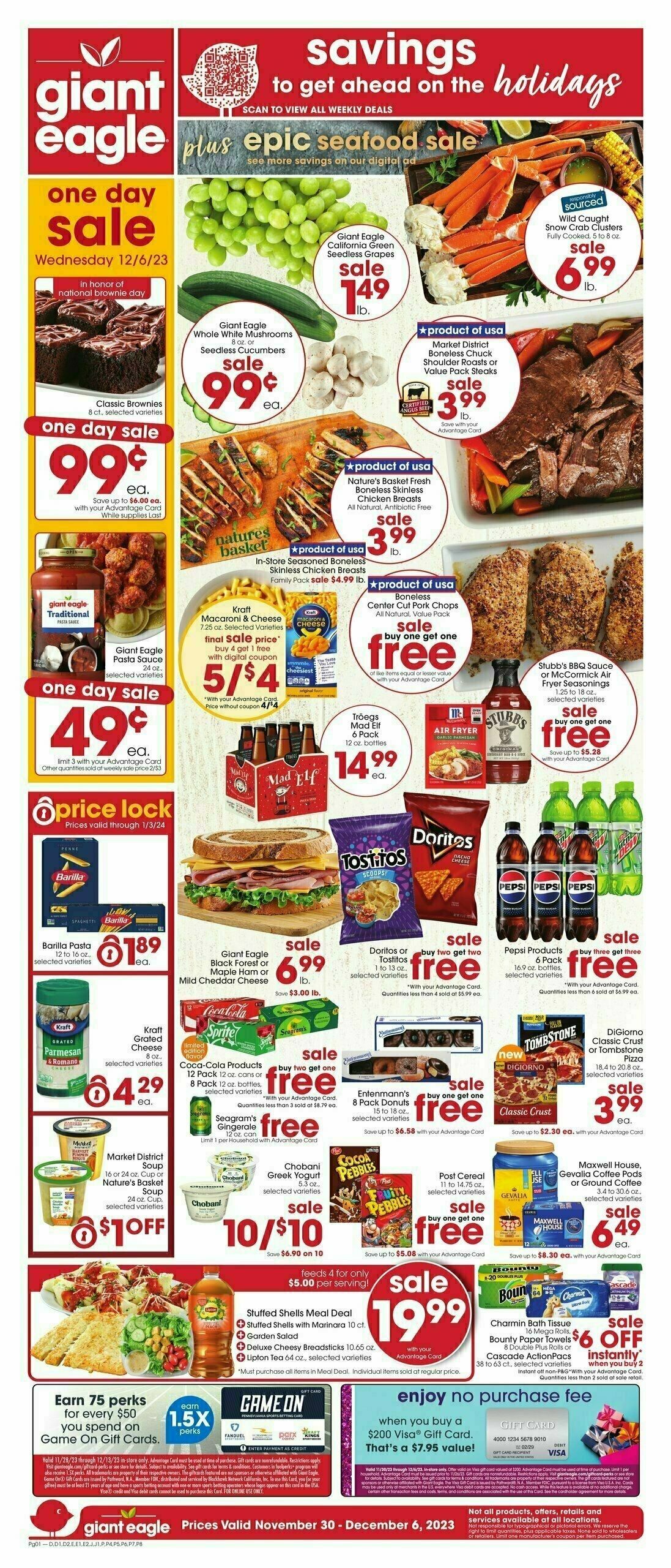 Giant Eagle Weekly Ad from November 30