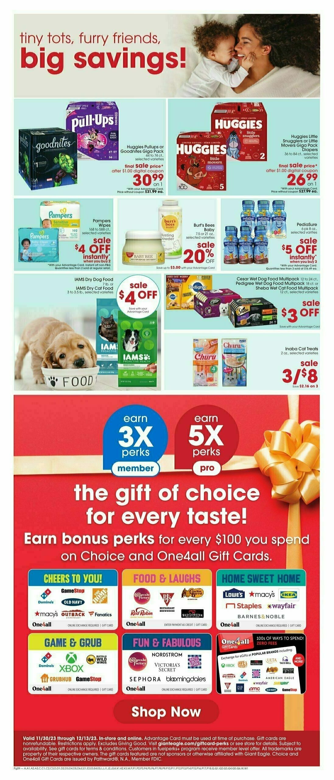 Giant Eagle Weekly Ad from November 30