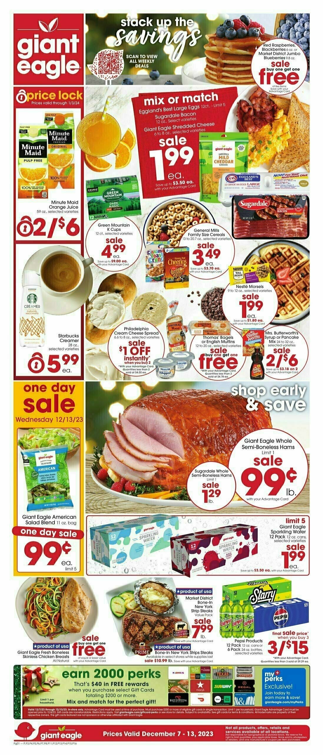 Giant Eagle Weekly Ad from December 7