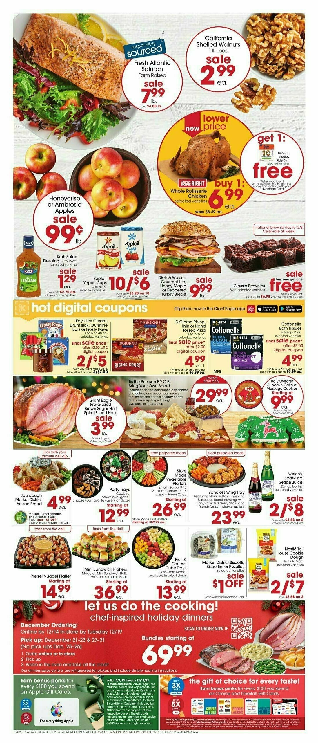 Giant Eagle Weekly Ad from December 7