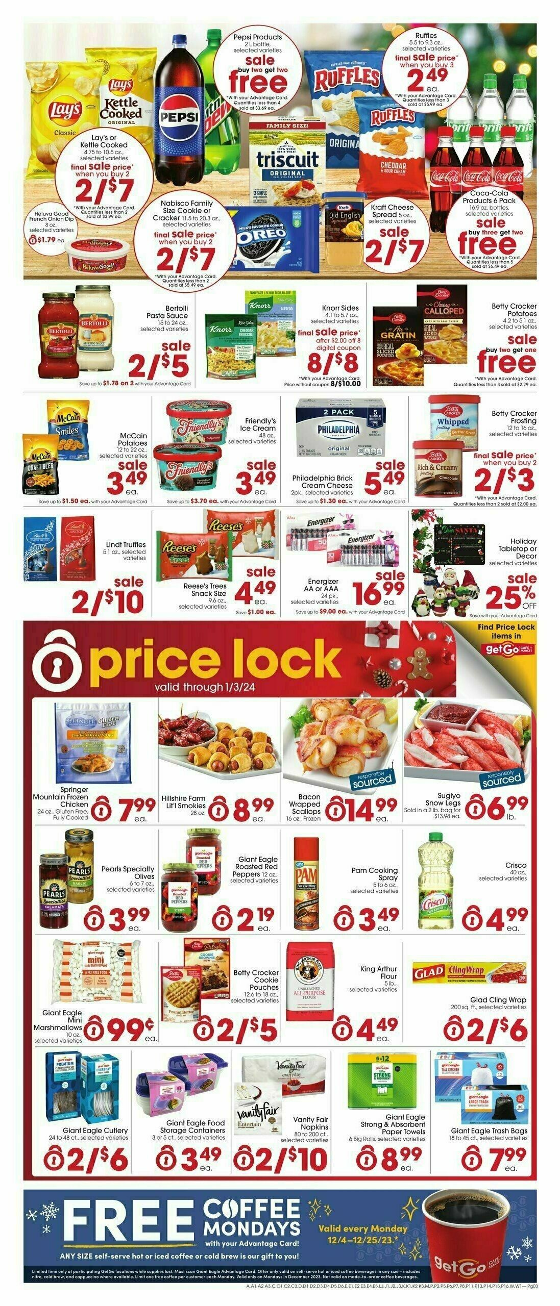 Giant Eagle Weekly Ad from December 7