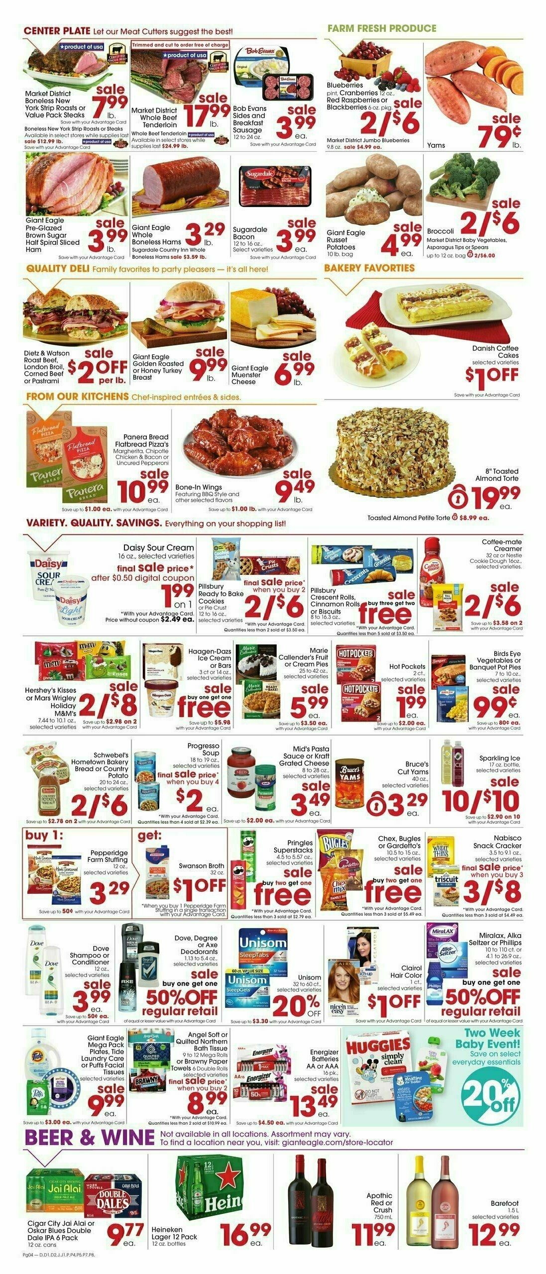 Giant Eagle Weekly Ad from December 14