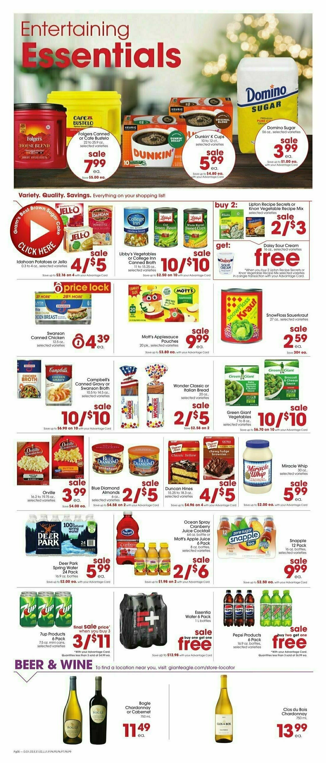 Giant Eagle Weekly Ad from December 14