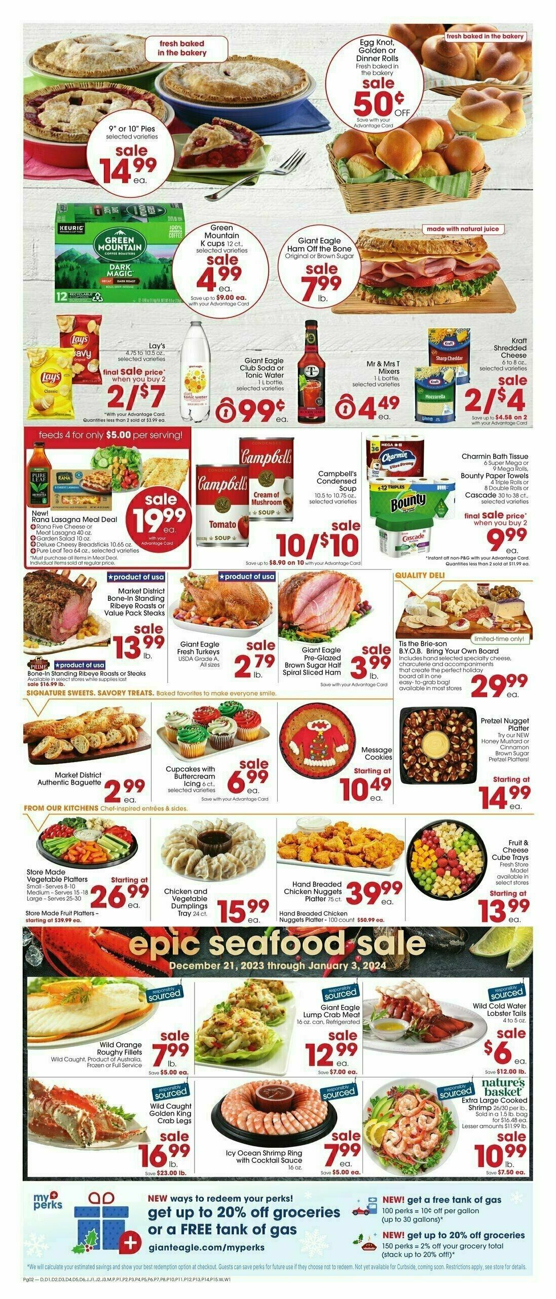 Giant Eagle Weekly Ad from December 21