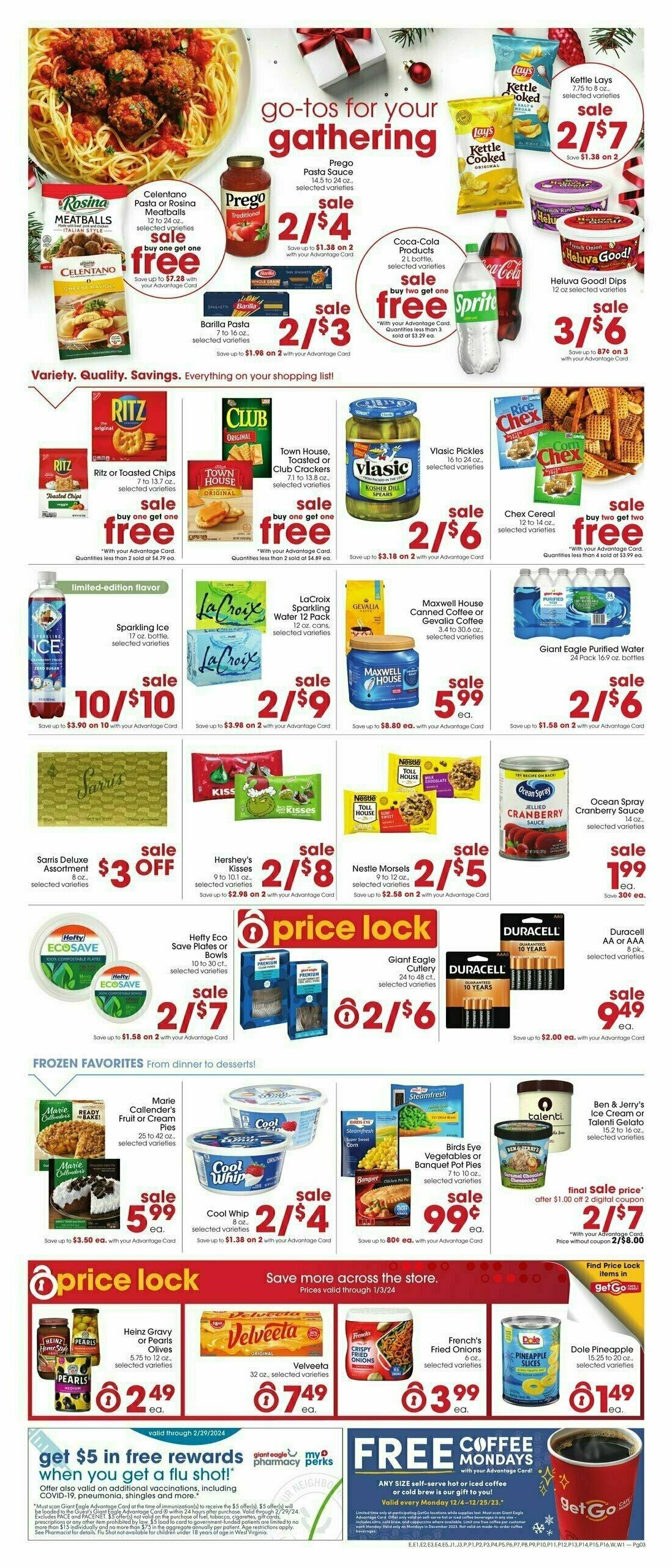 Giant Eagle Weekly Ad from December 21