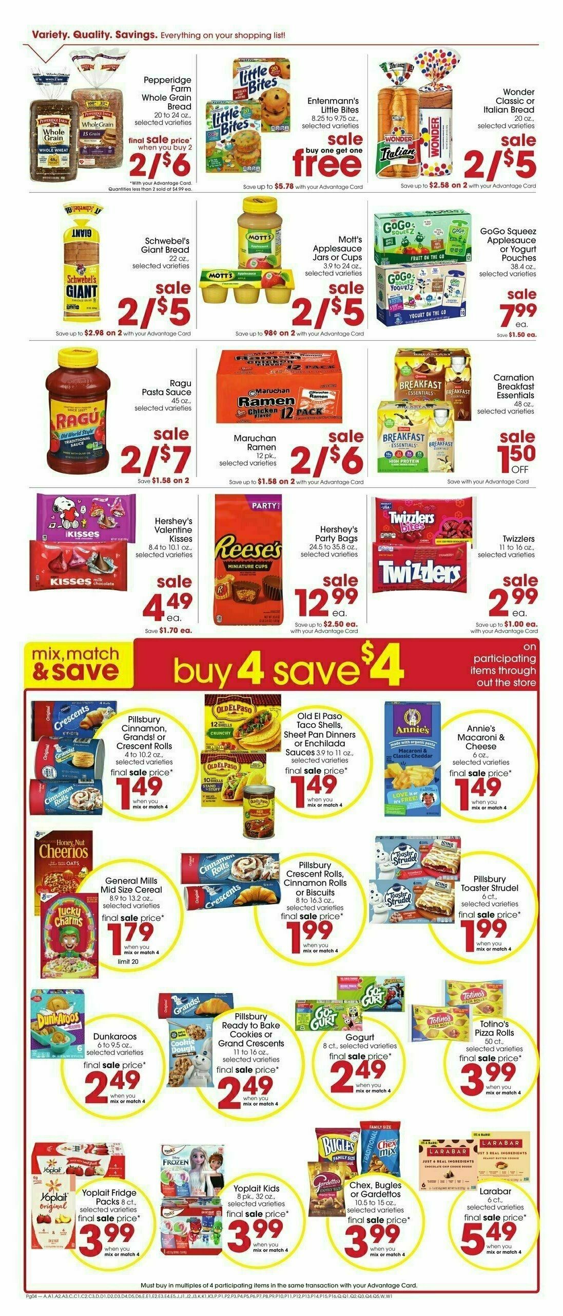 Giant Eagle Weekly Ad from January 4