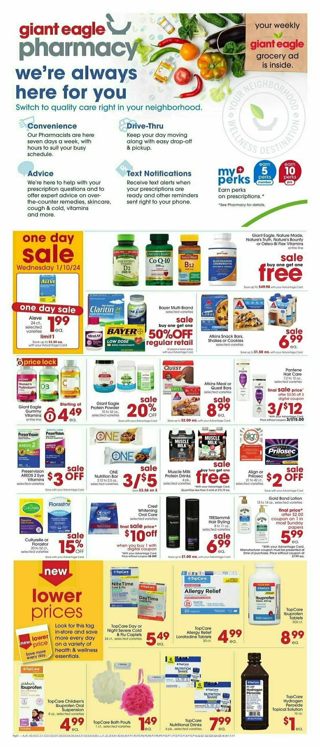 Giant Eagle Weekly Ad from January 4