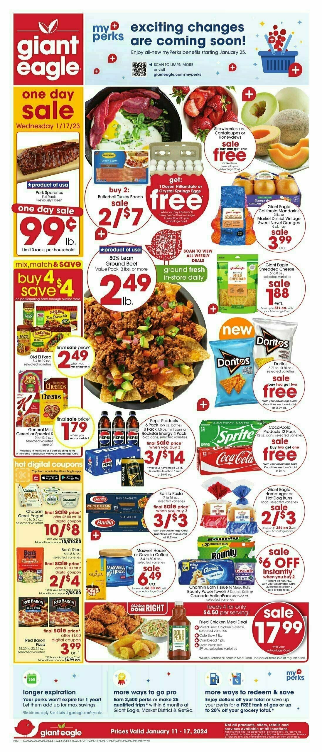 Giant Eagle Weekly Ad from January 11