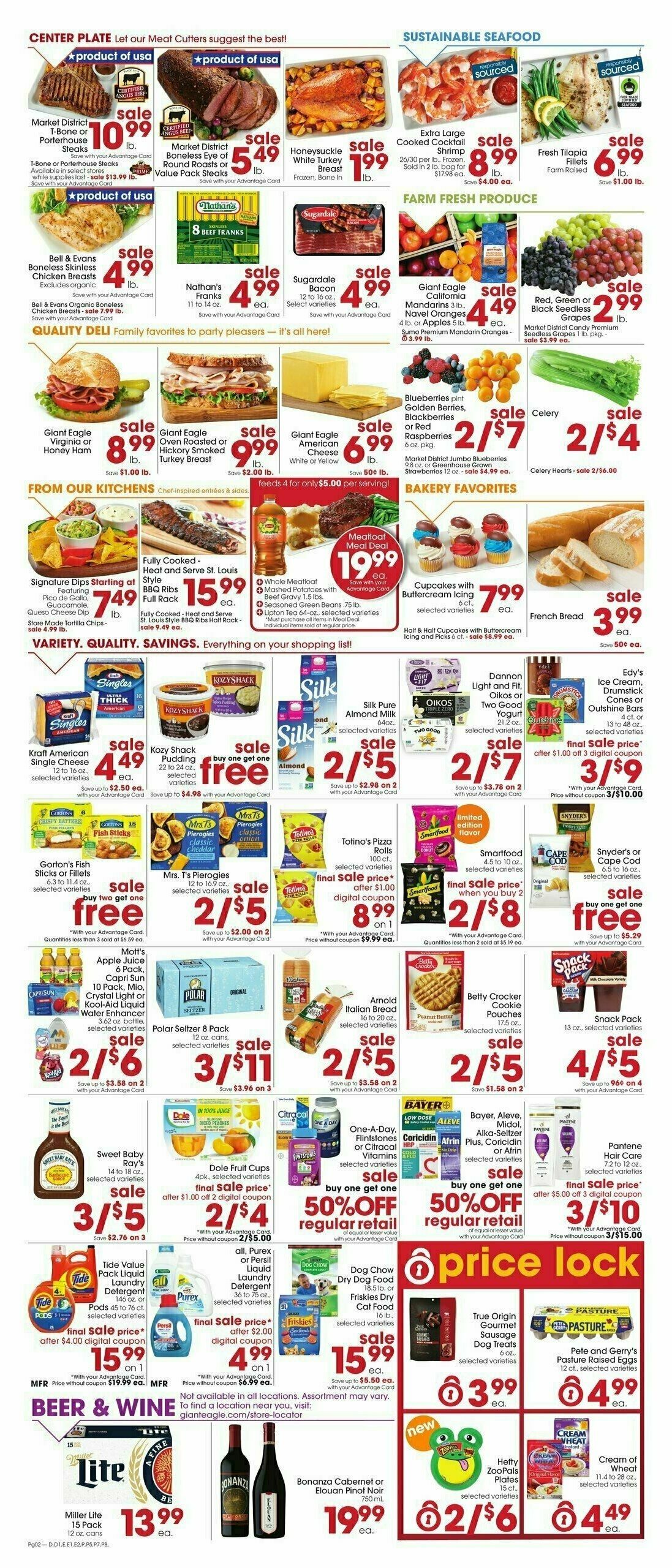 Giant Eagle Weekly Ad from January 25