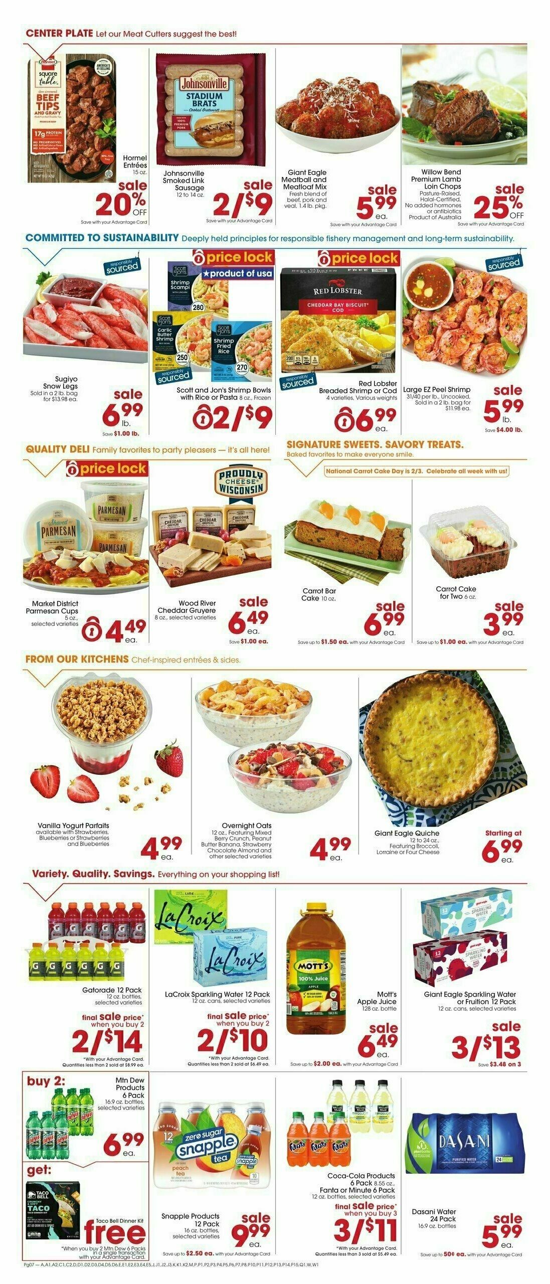 Giant Eagle Weekly Ad from February 1