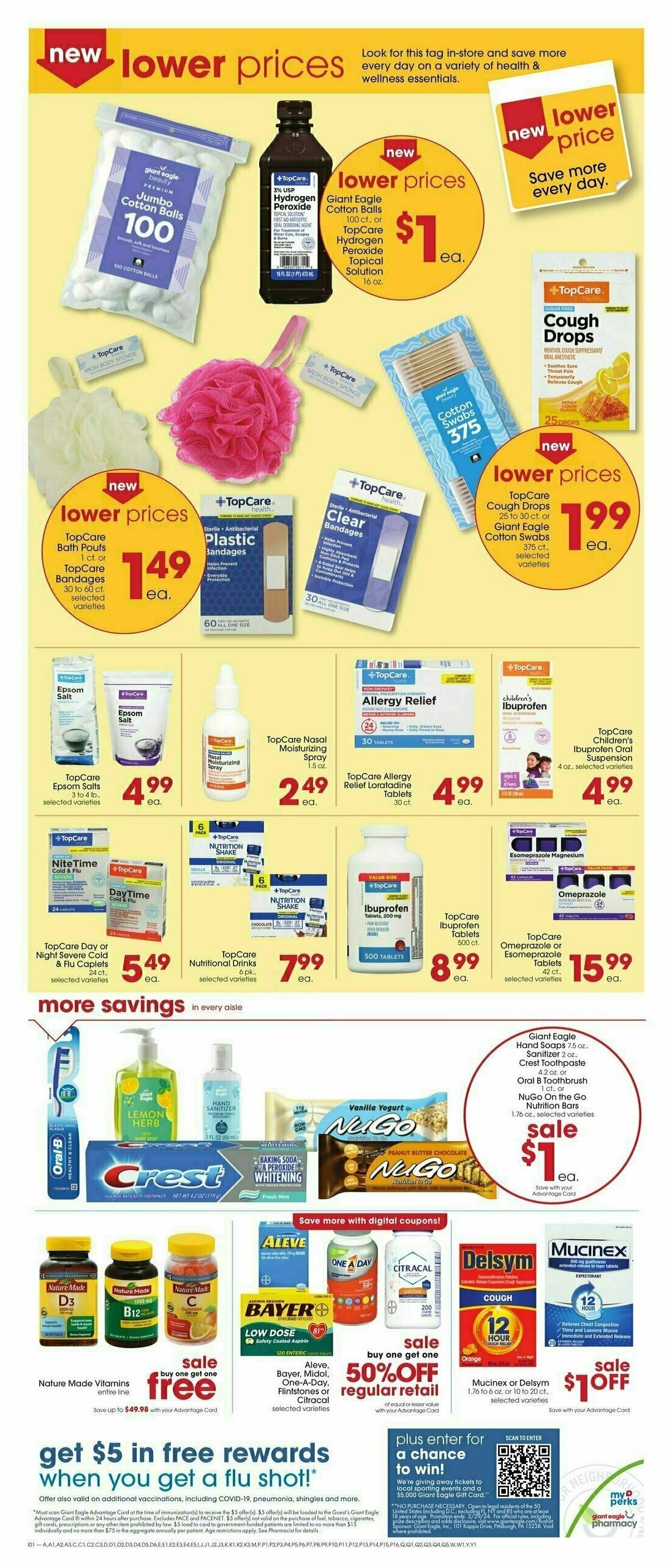 Giant Eagle Weekly Ad from February 1