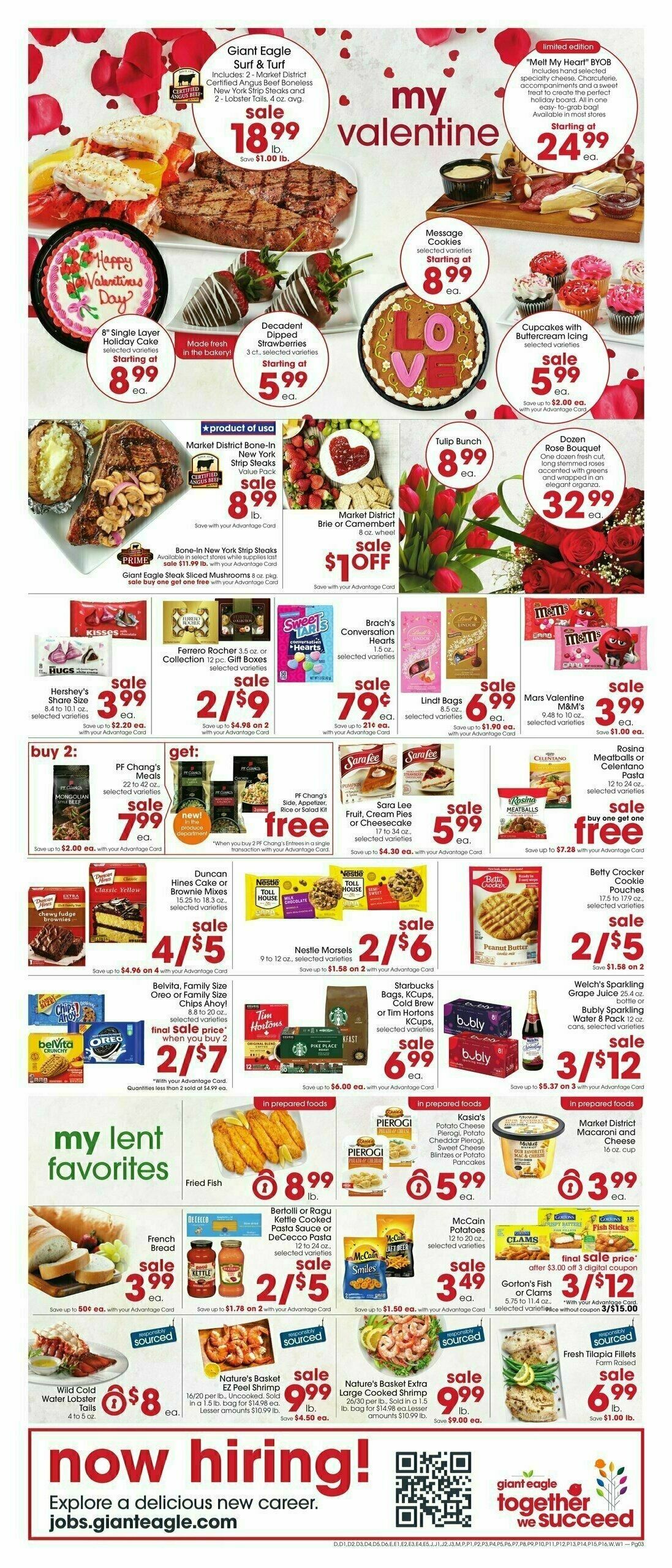 Giant Eagle Weekly Ad from February 8