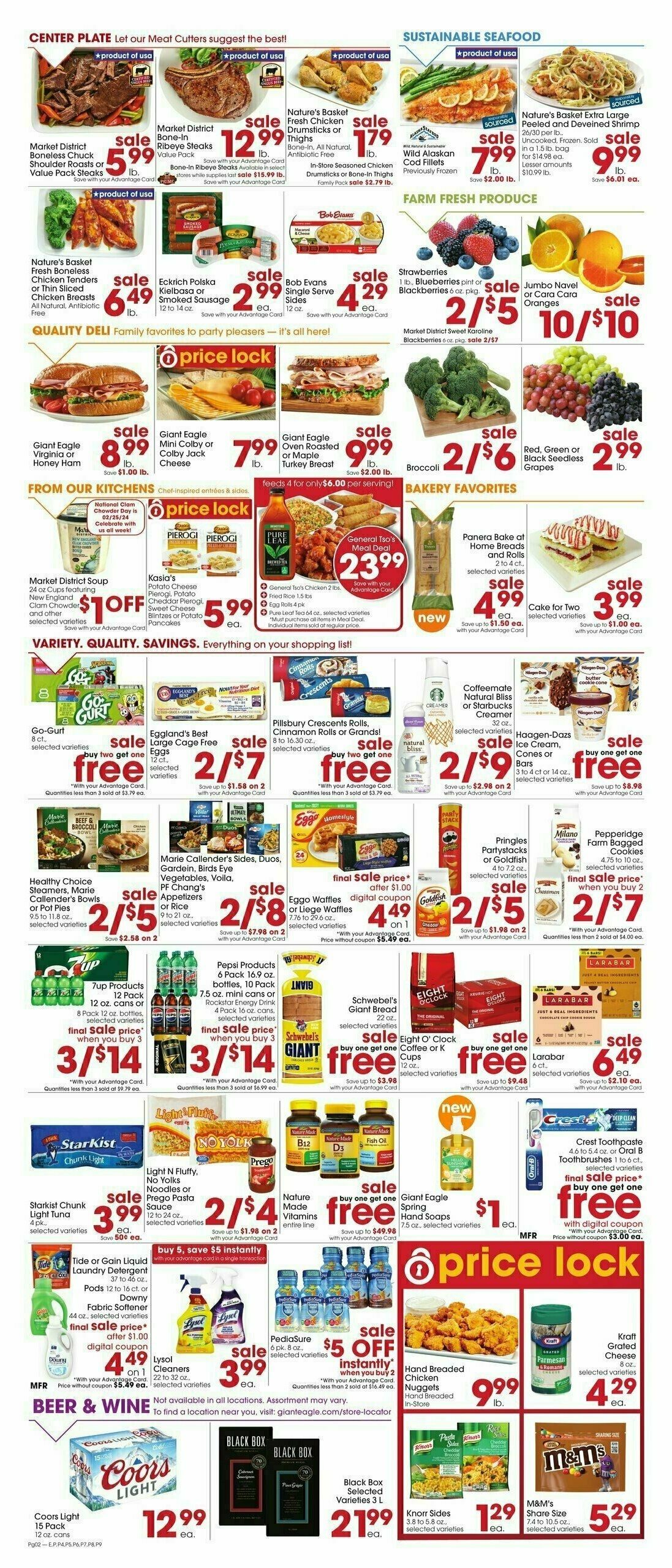 Giant Eagle Weekly Ad from February 22