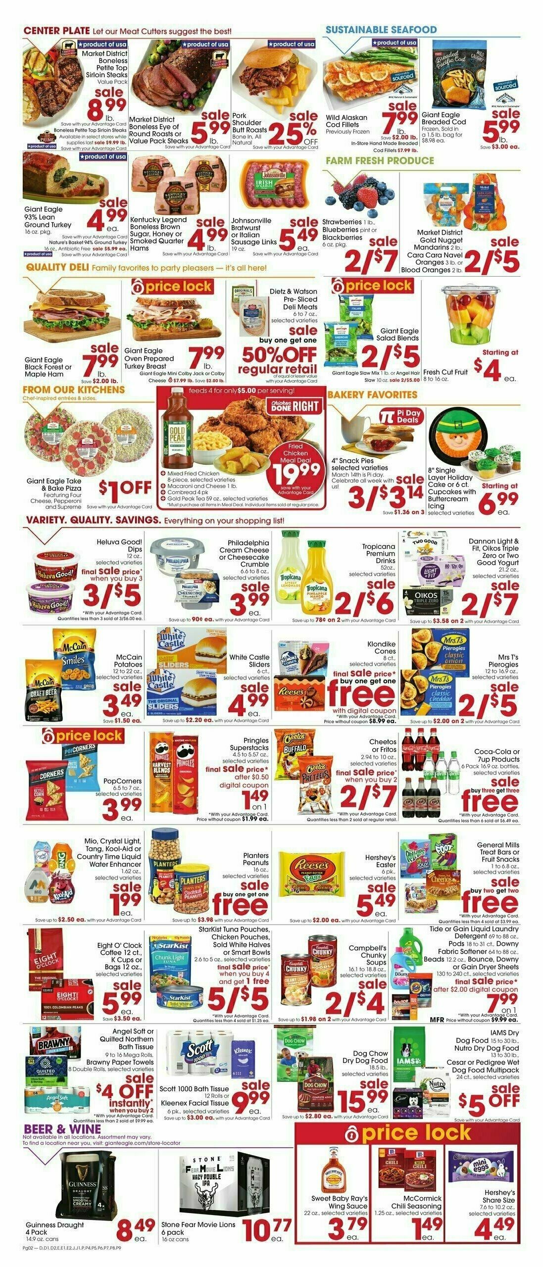 Giant Eagle Weekly Ad from March 14