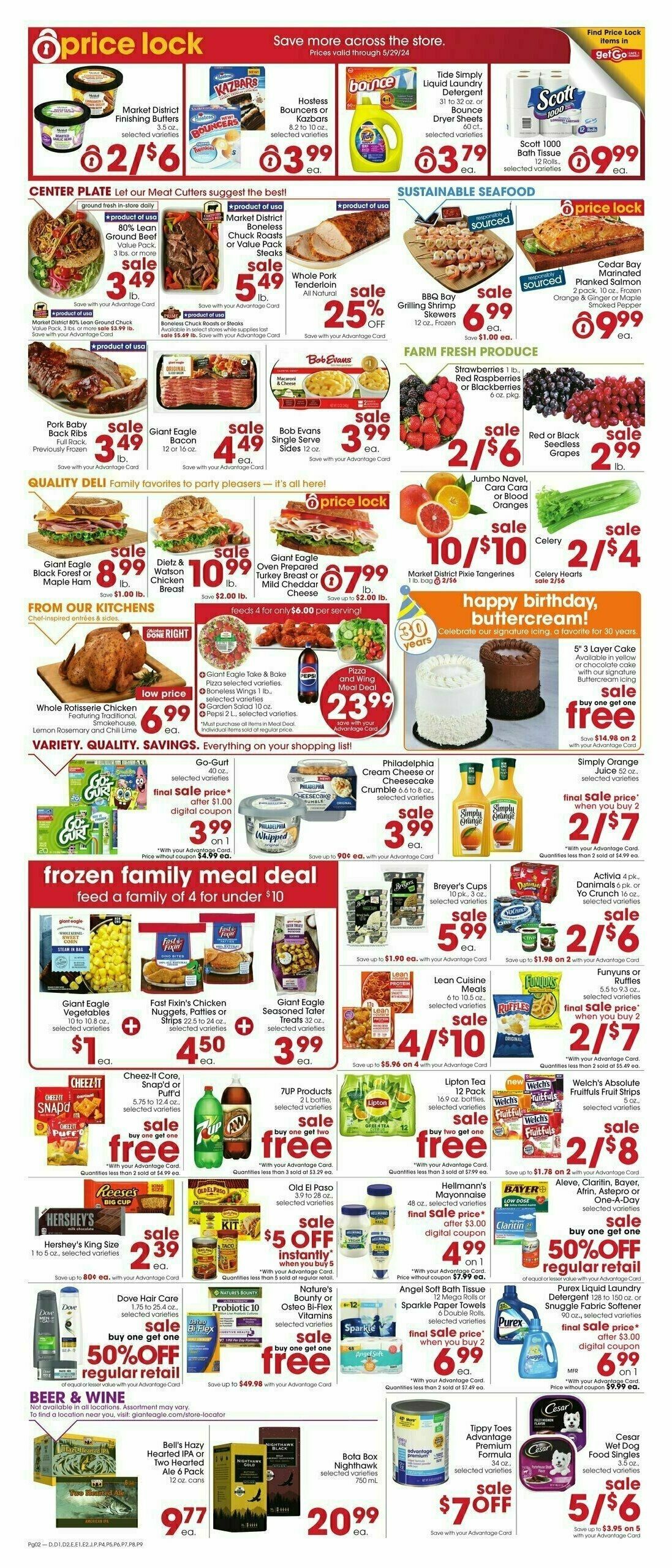 Giant Eagle Weekly Ad from April 4