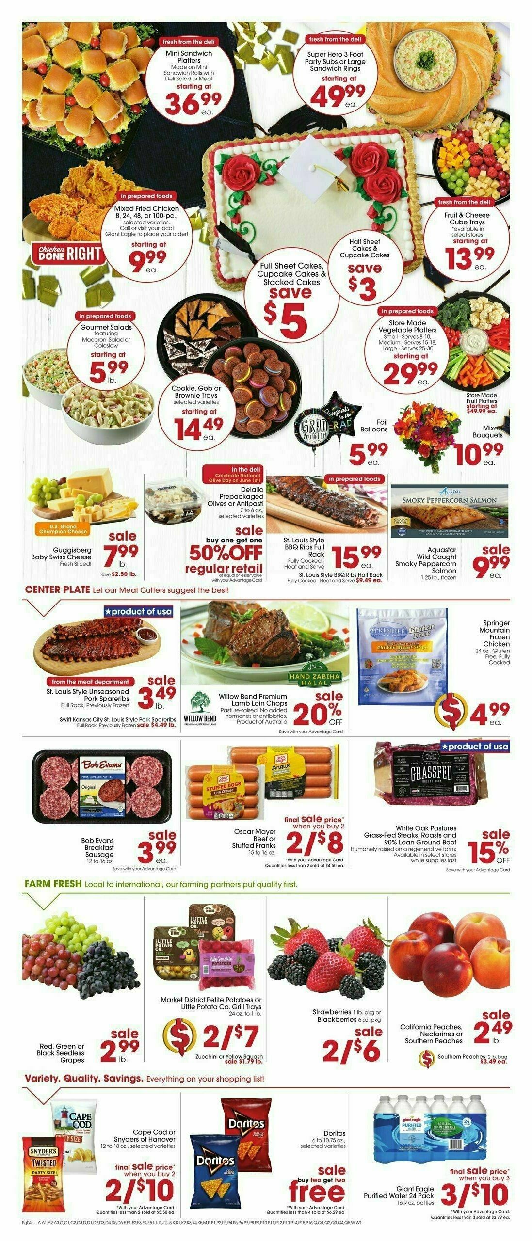 Giant Eagle Weekly Ad from May 30