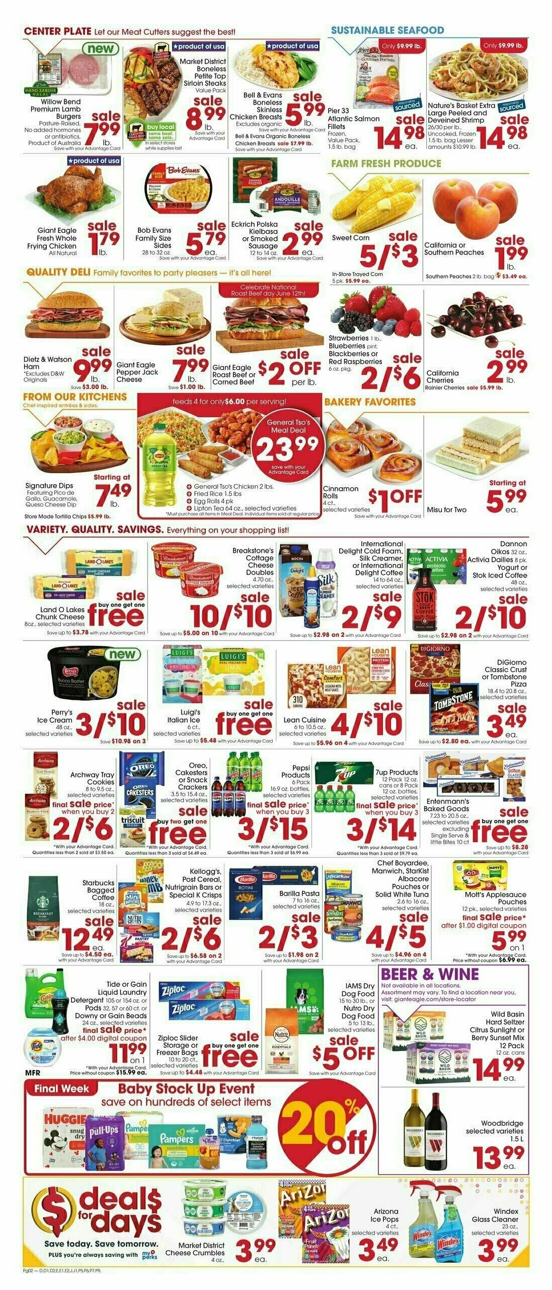 Giant Eagle Weekly Ad from June 6