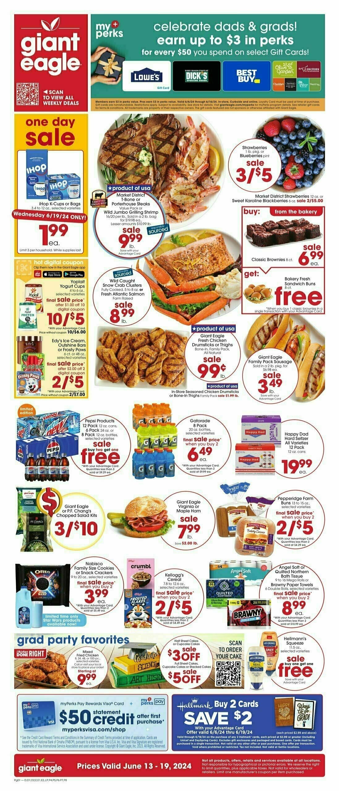 Giant Eagle Weekly Ad from June 13