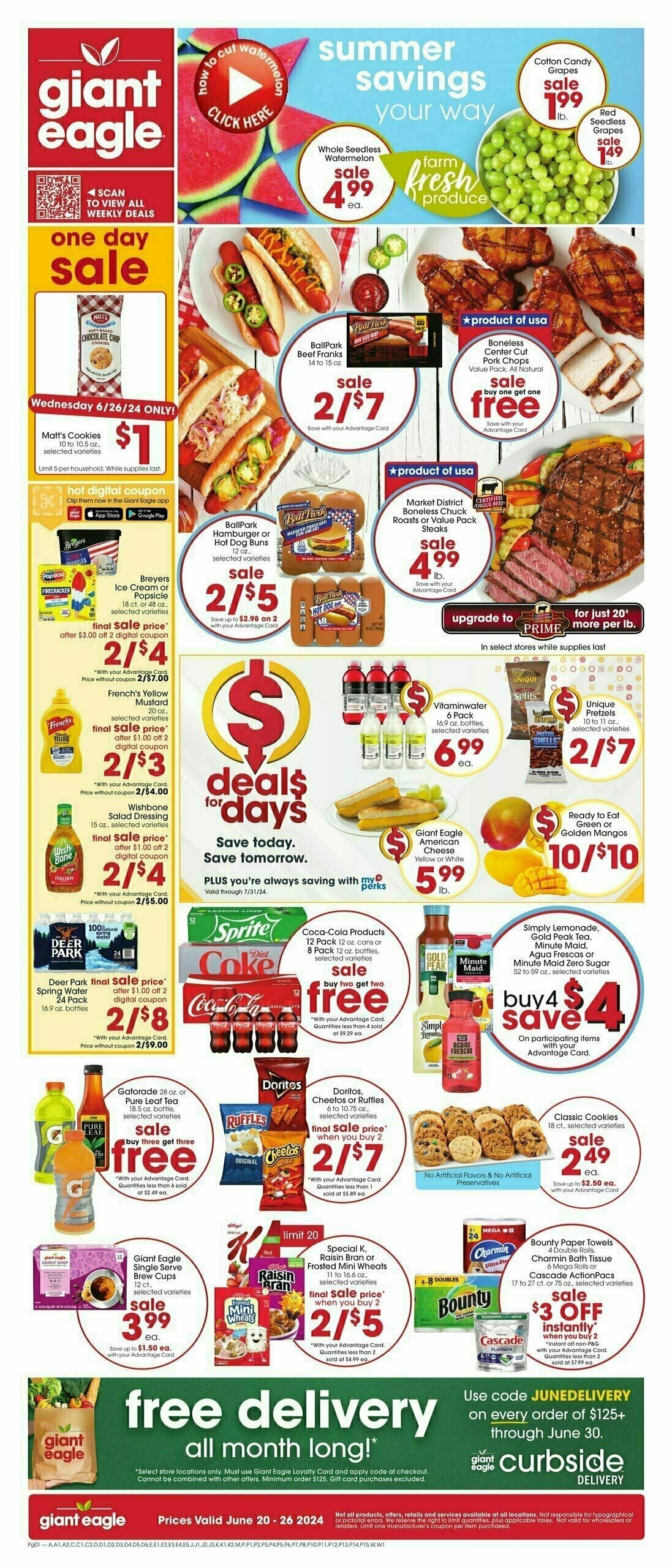 Giant Eagle Weekly Ad from June 20