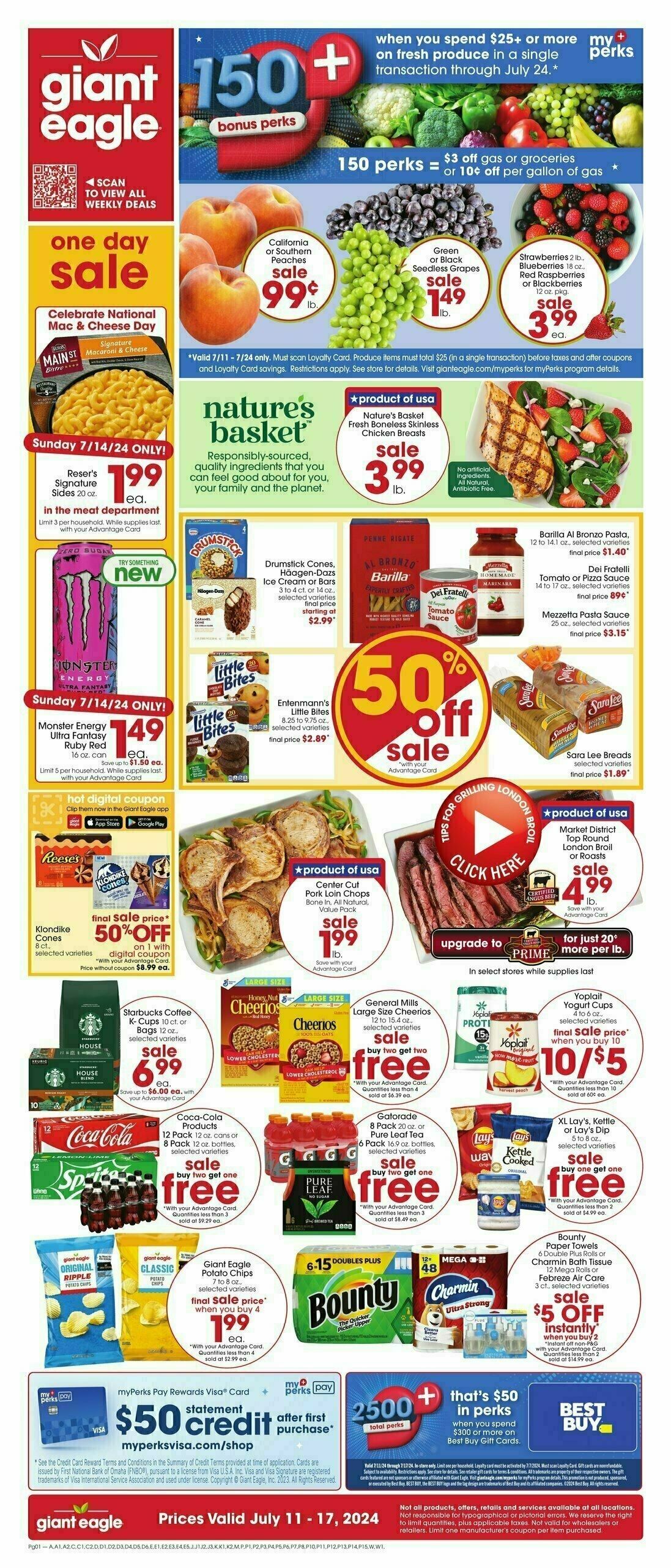 Giant Eagle Weekly Ad from July 11