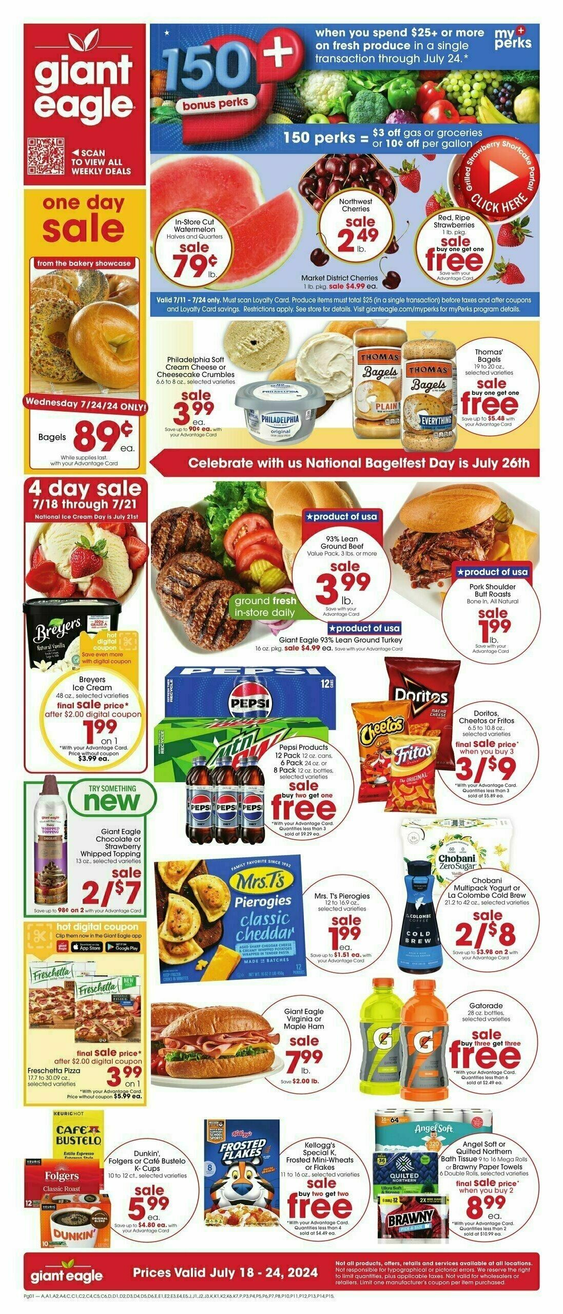 Giant Eagle Weekly Ad from July 18