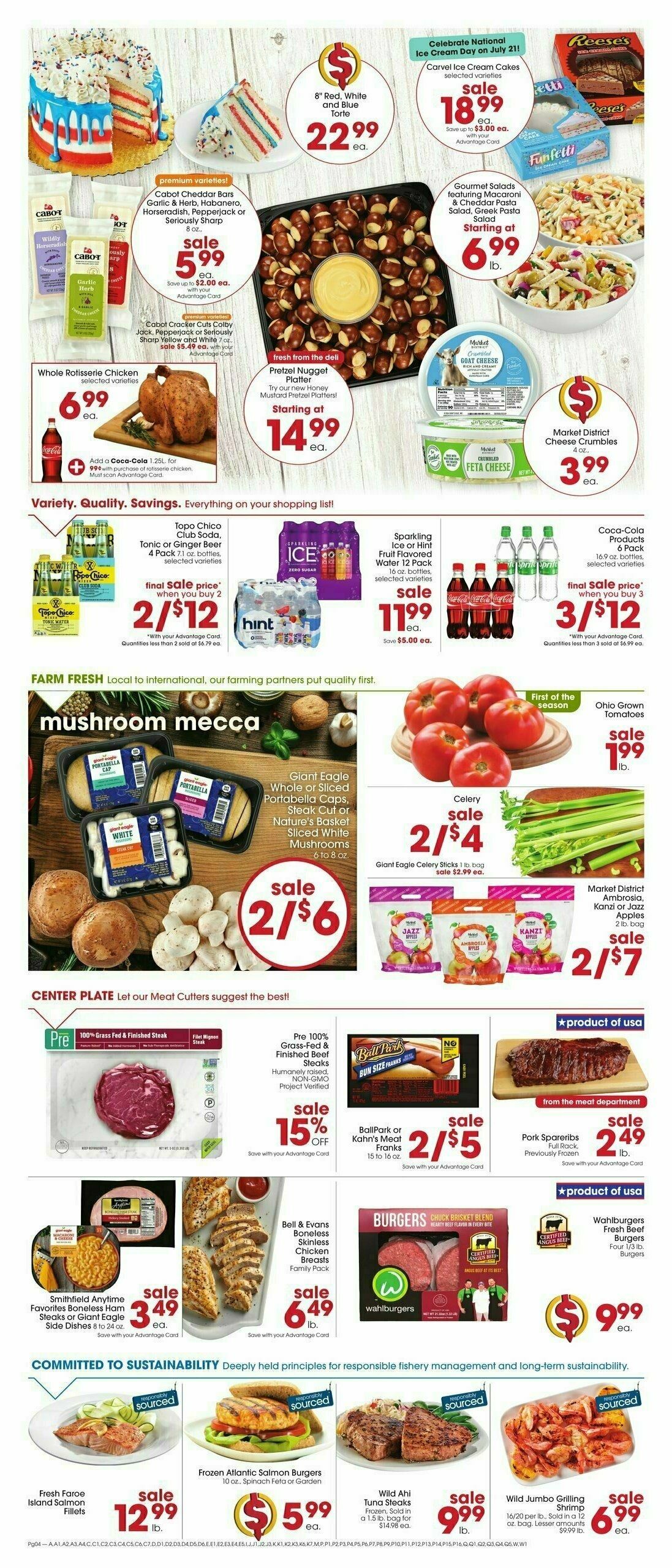 Giant Eagle Weekly Ad from July 18