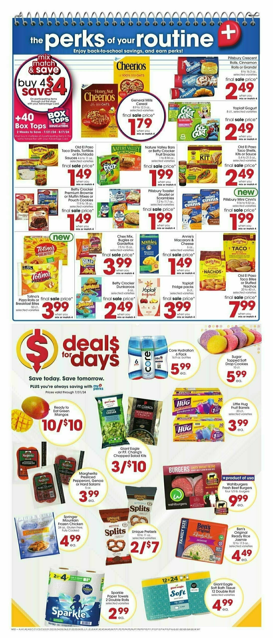 Giant Eagle Weekly Ad from July 25