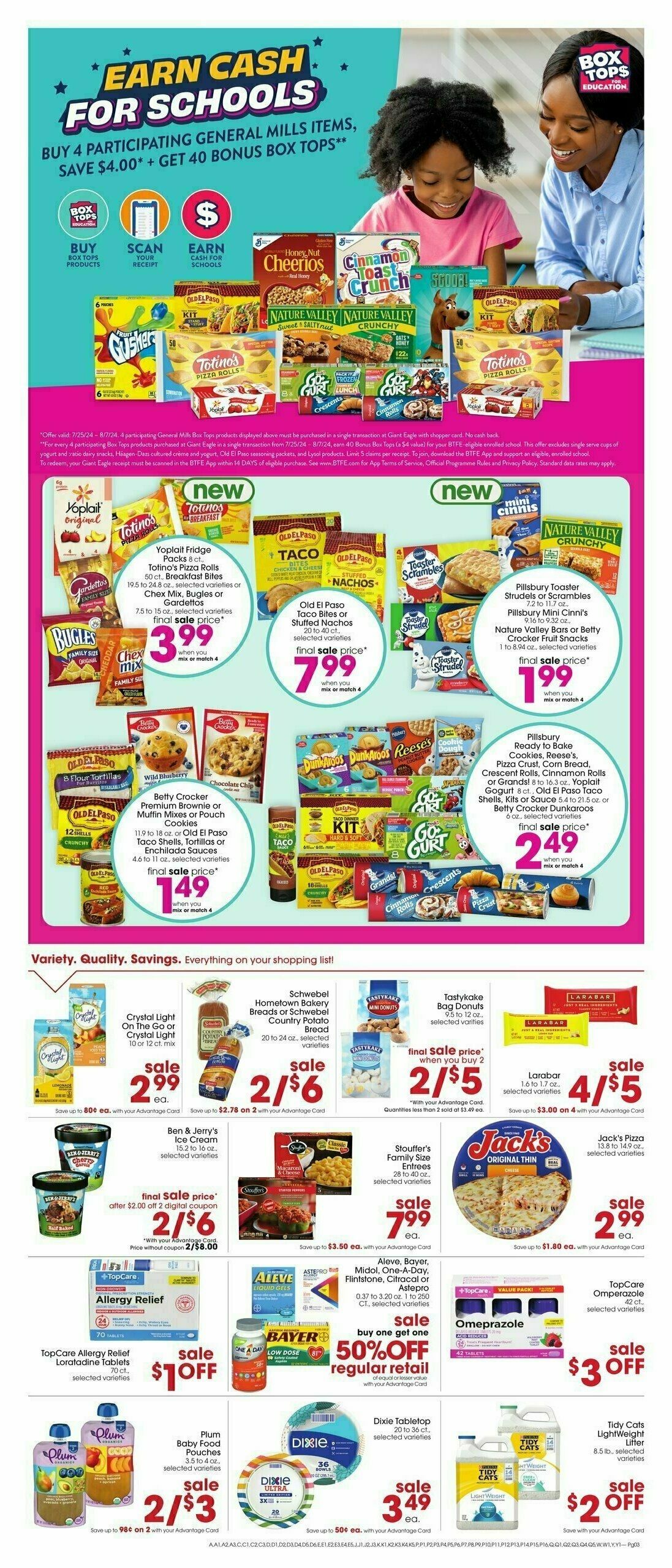 Giant Eagle Weekly Ad from July 25