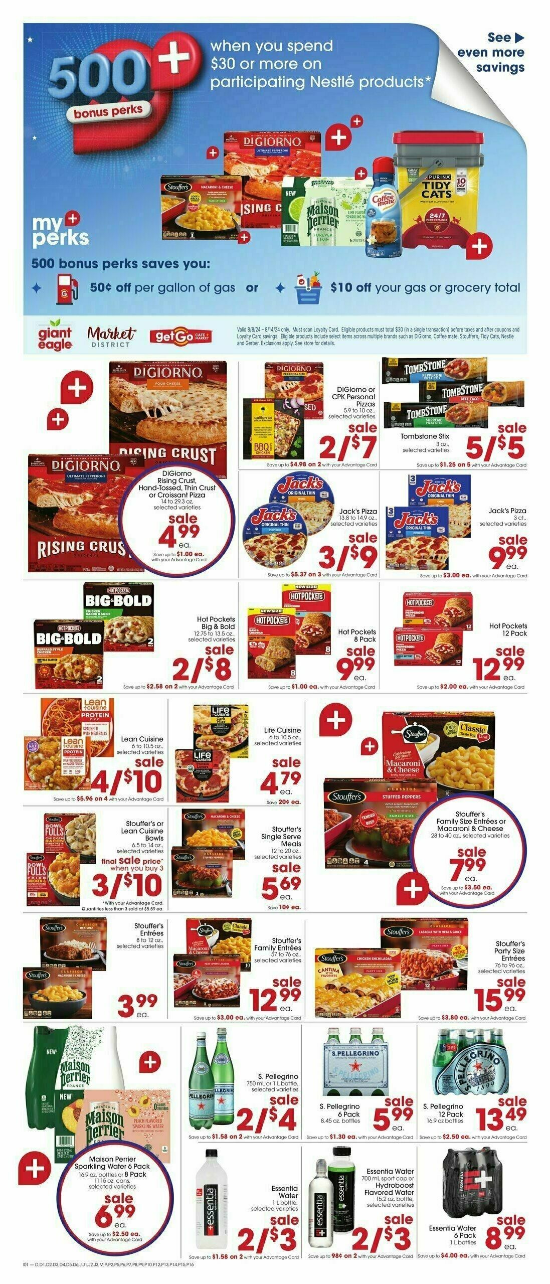 Giant Eagle Weekly Ad from August 8