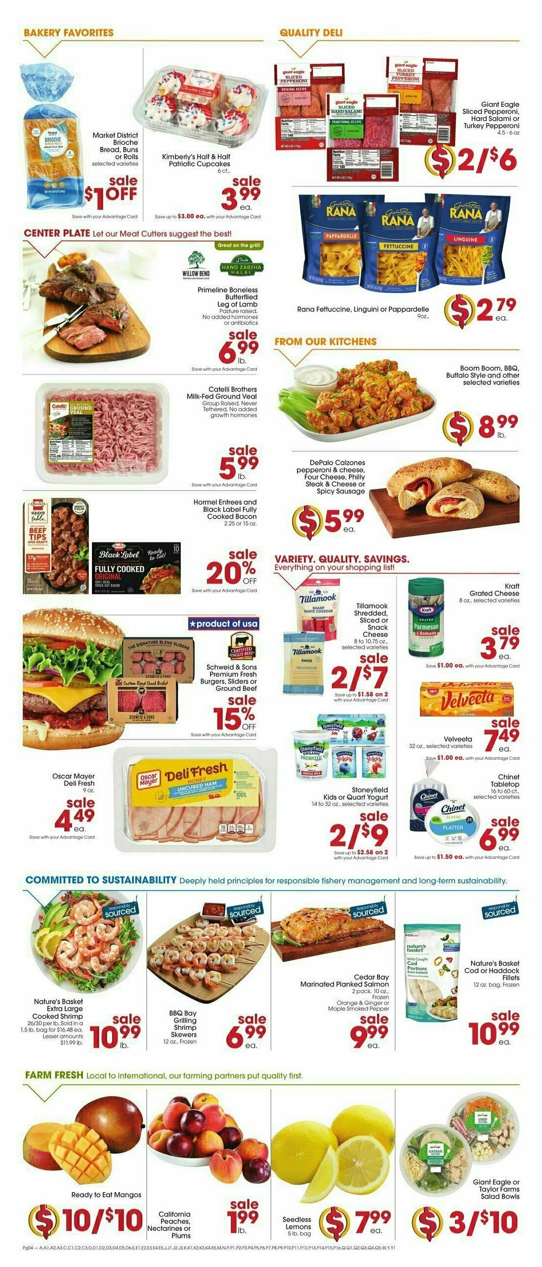 Giant Eagle Weekly Ad from August 22