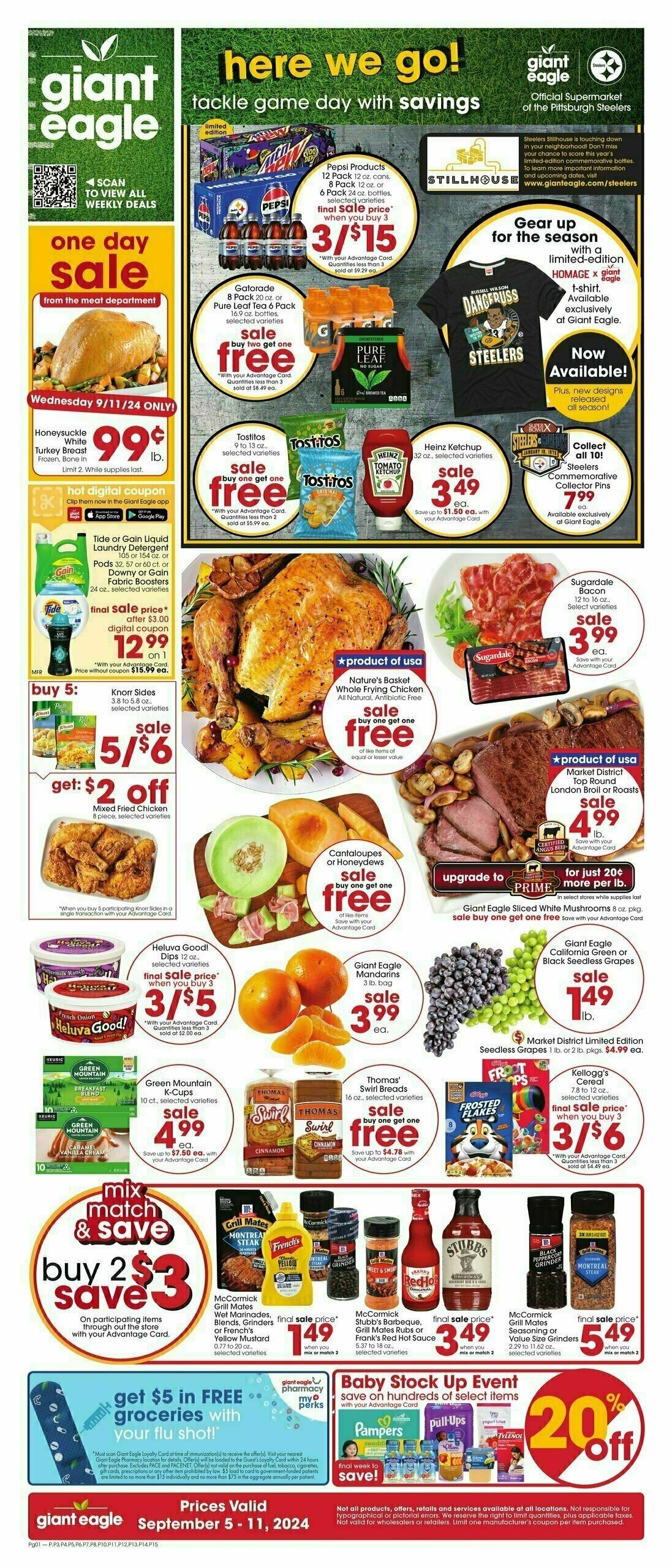 Giant Eagle Weekly Ad from September 5