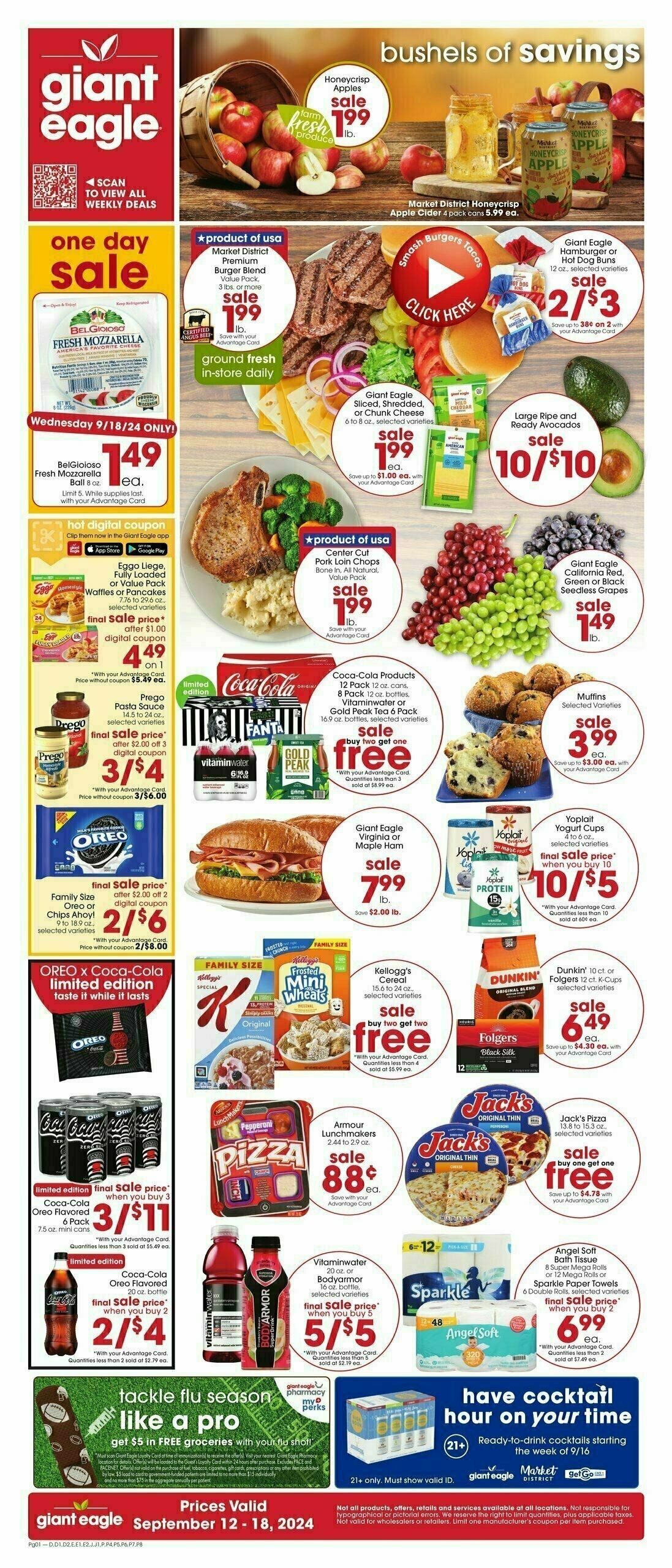 Giant Eagle Weekly Ad from September 12