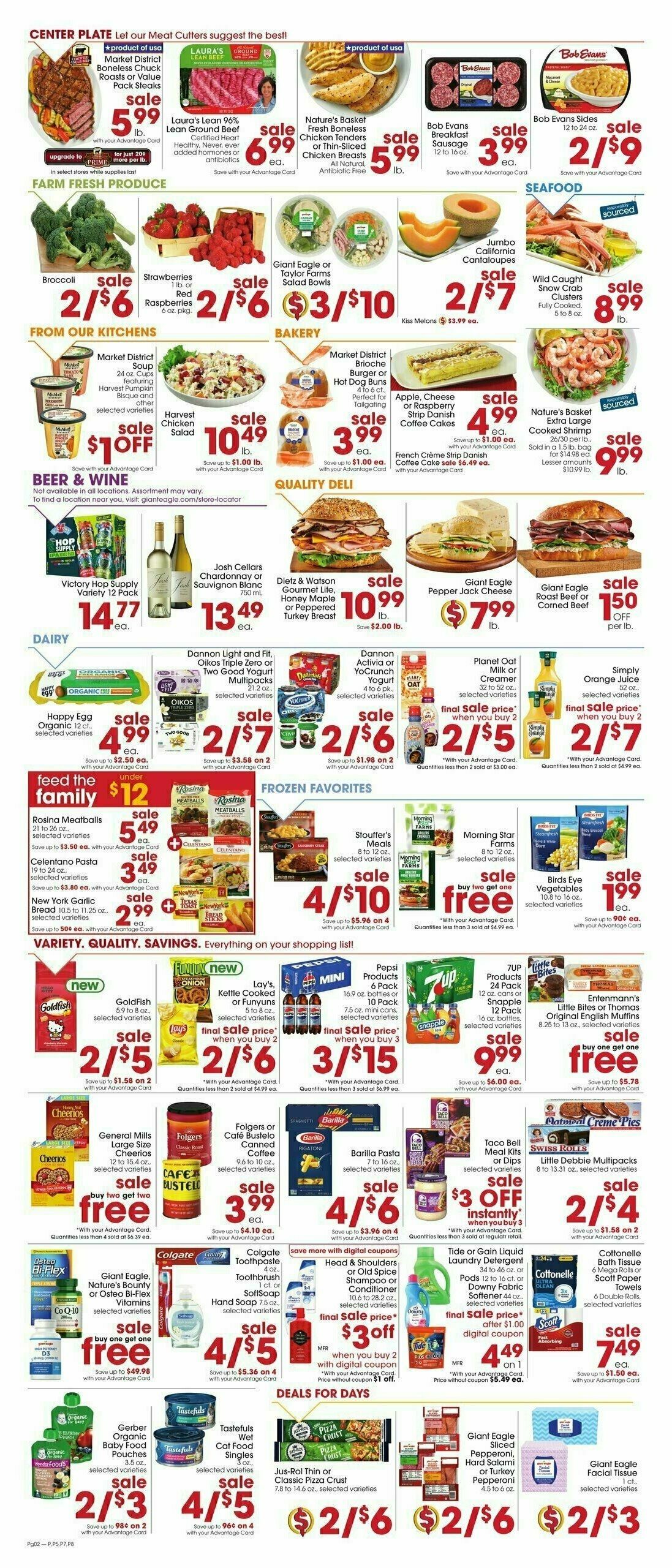 Giant Eagle Weekly Ad from September 12