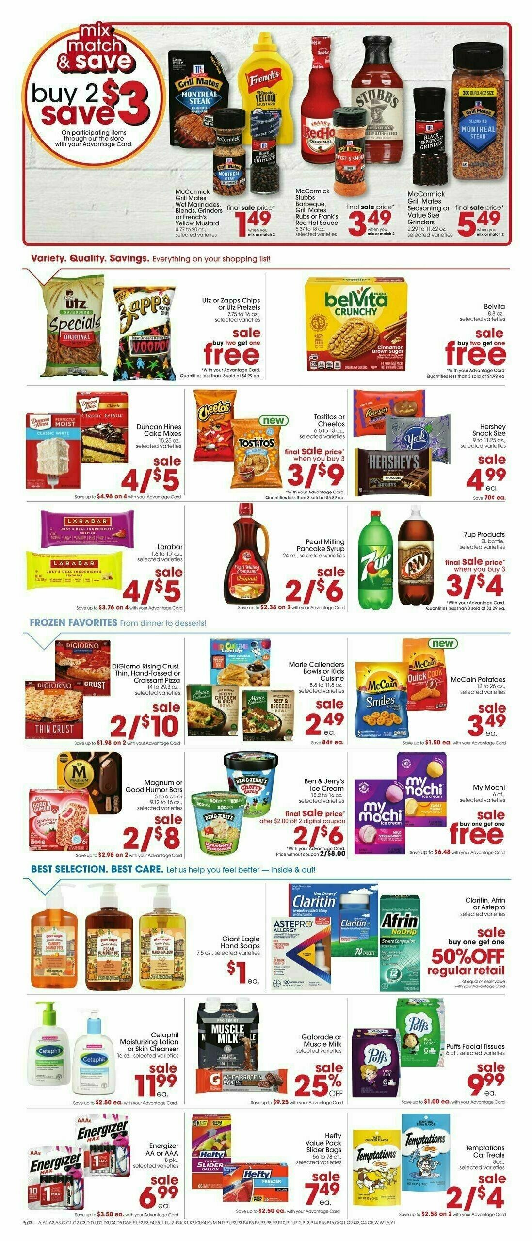 Giant Eagle Weekly Ad from September 12