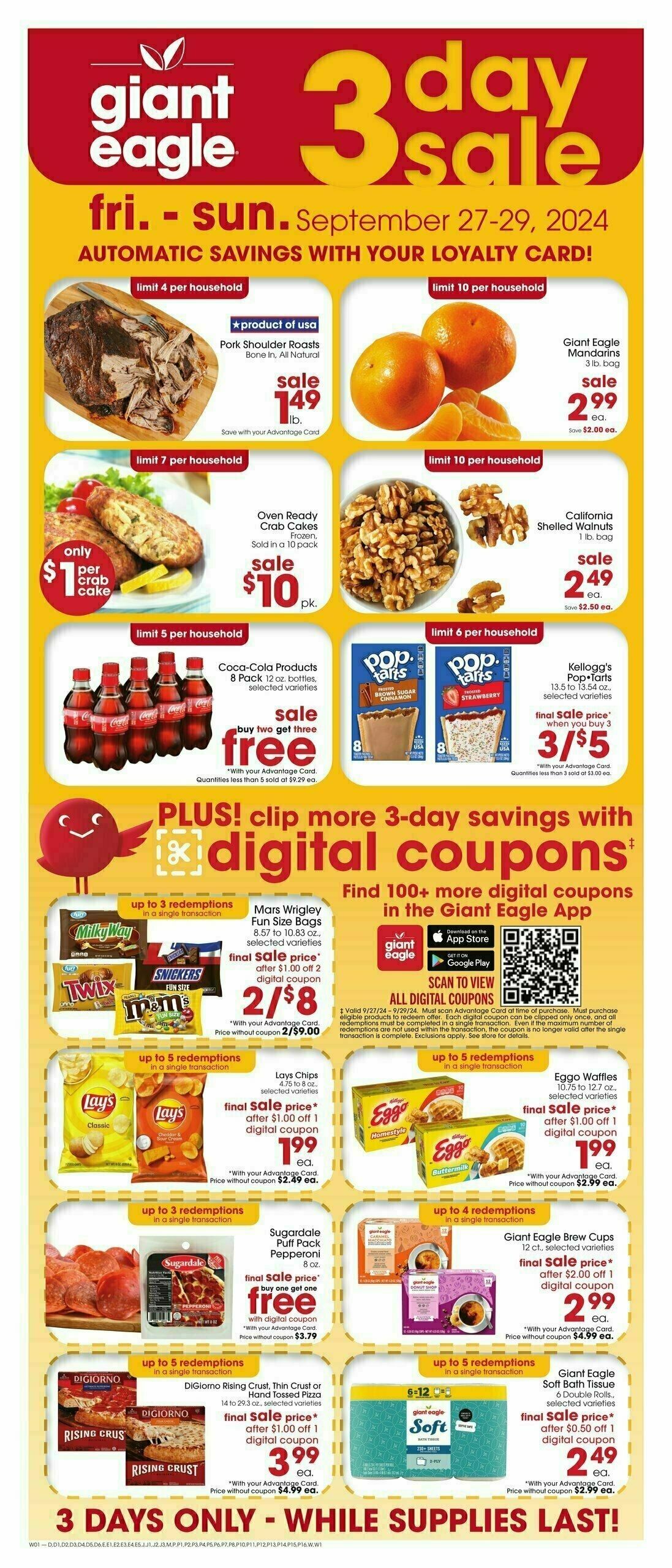 Giant Eagle Weekly Ad from September 26