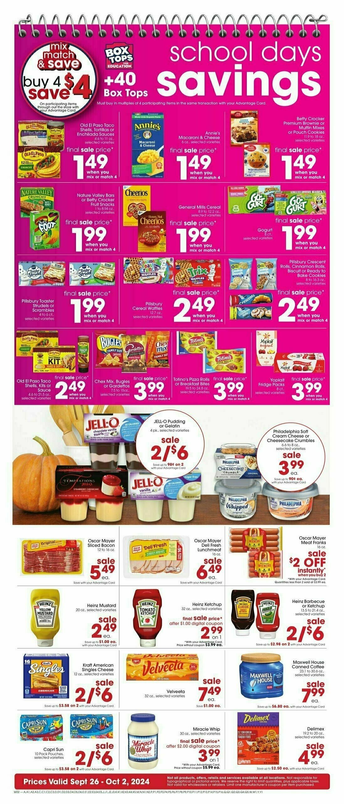 Giant Eagle Weekly Ad from September 26