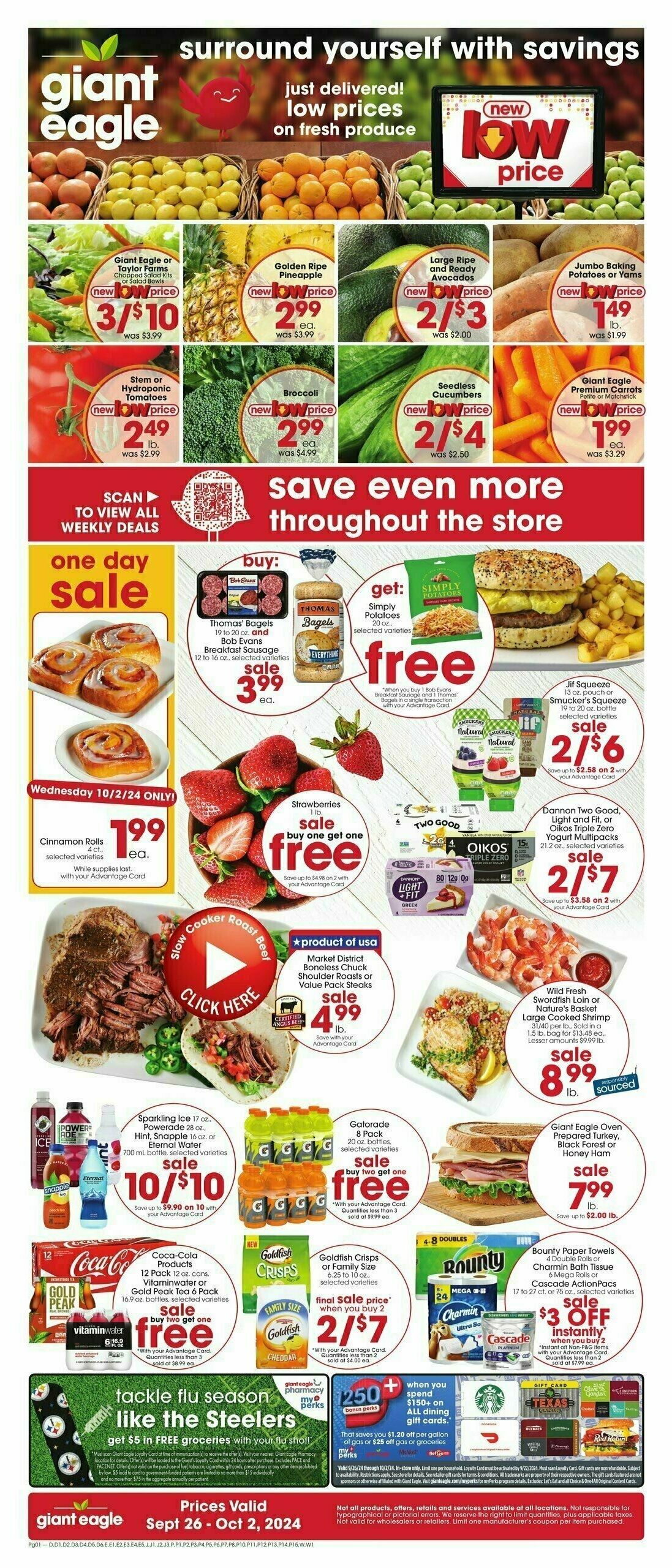 Giant Eagle Weekly Ad from September 26