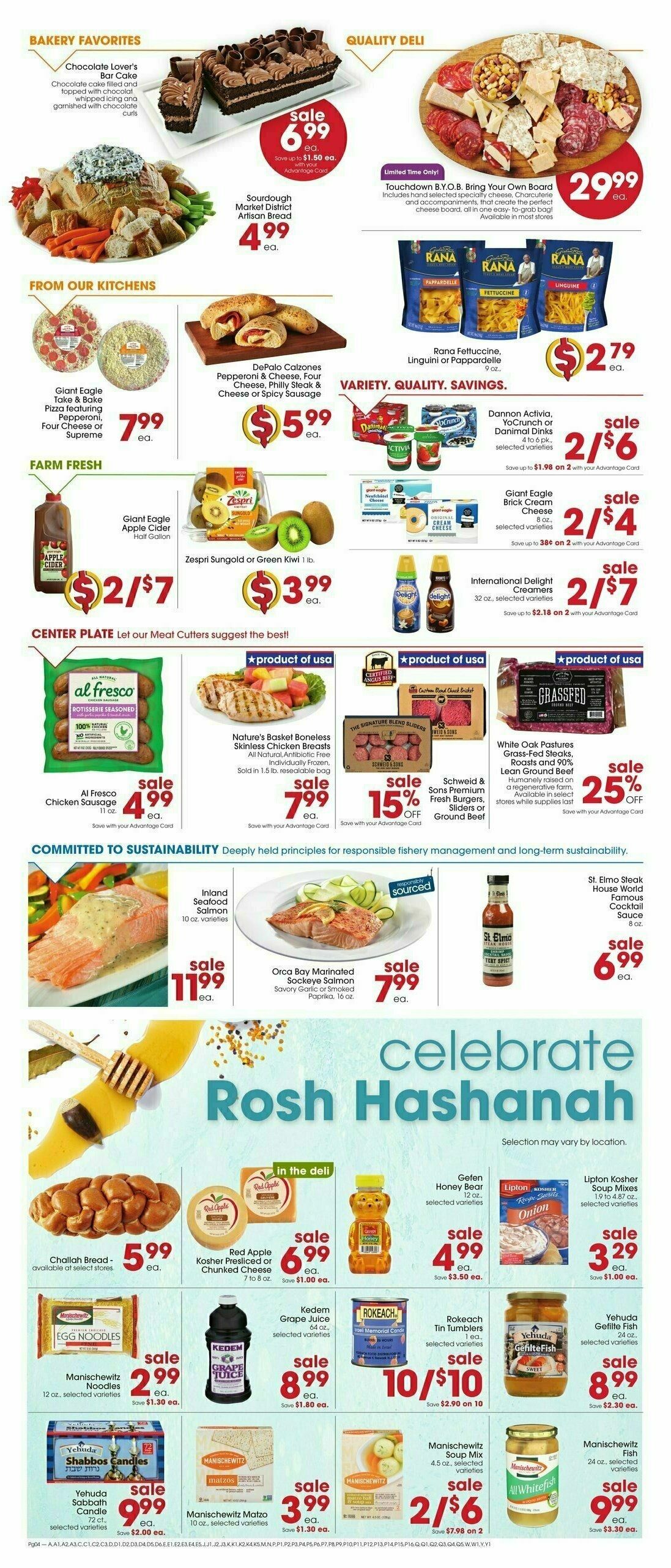 Giant Eagle Weekly Ad from September 26