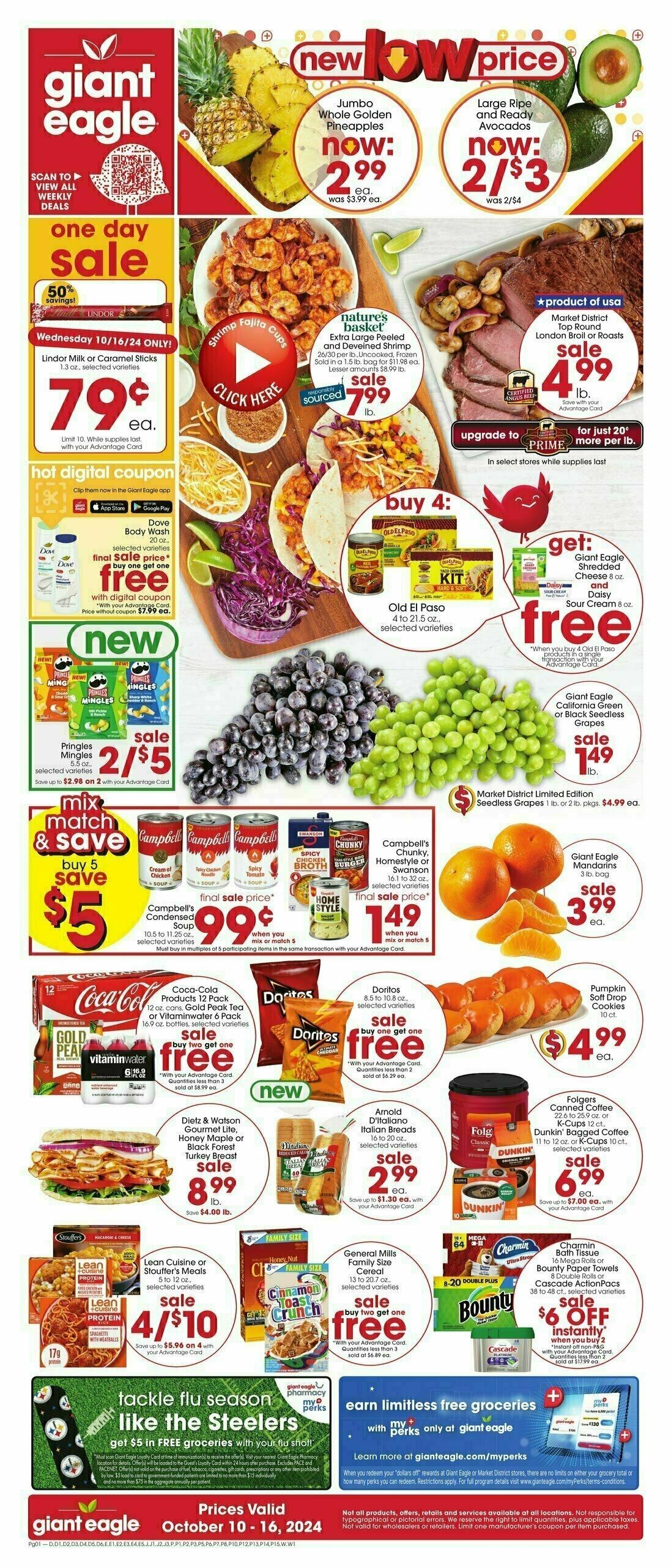 Giant Eagle Weekly Ad from October 10